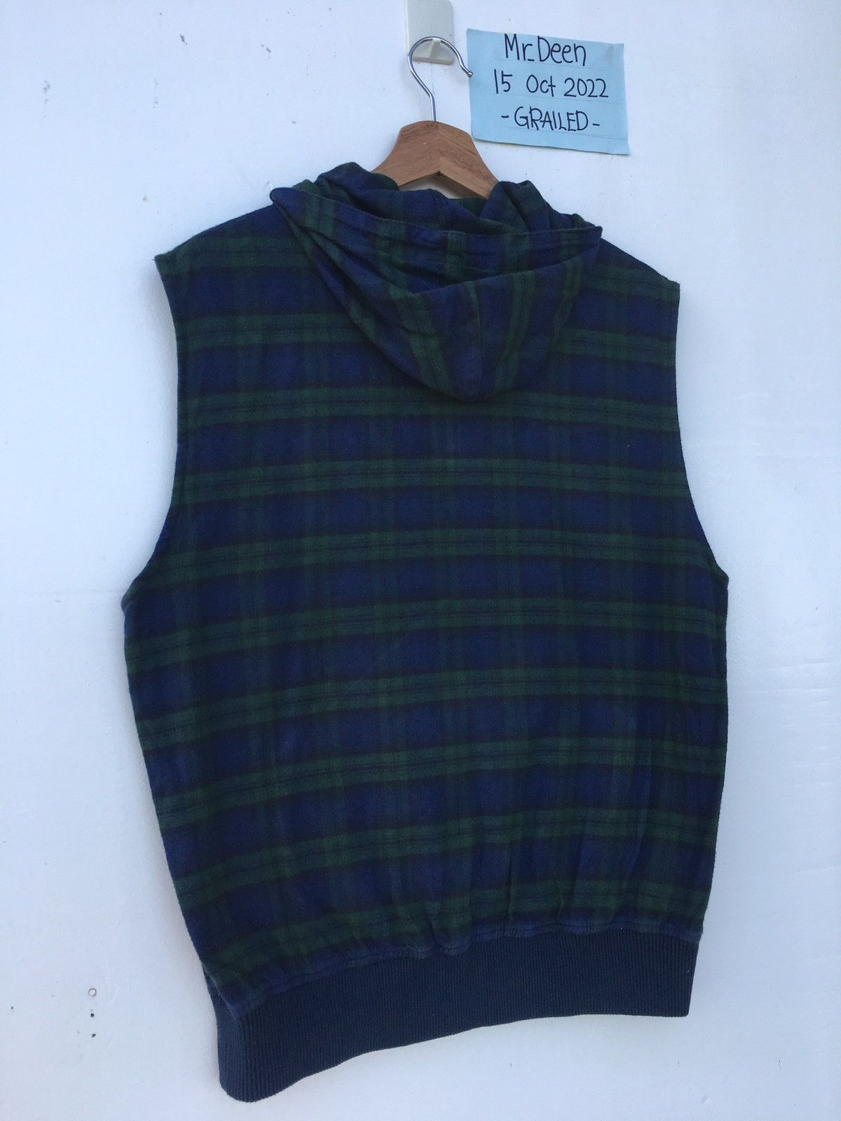 Beams Plus Vintage BEAMS Sleeveless Checkered Hoodie Size US M / EU 48-50 / 2 - 13 Thumbnail