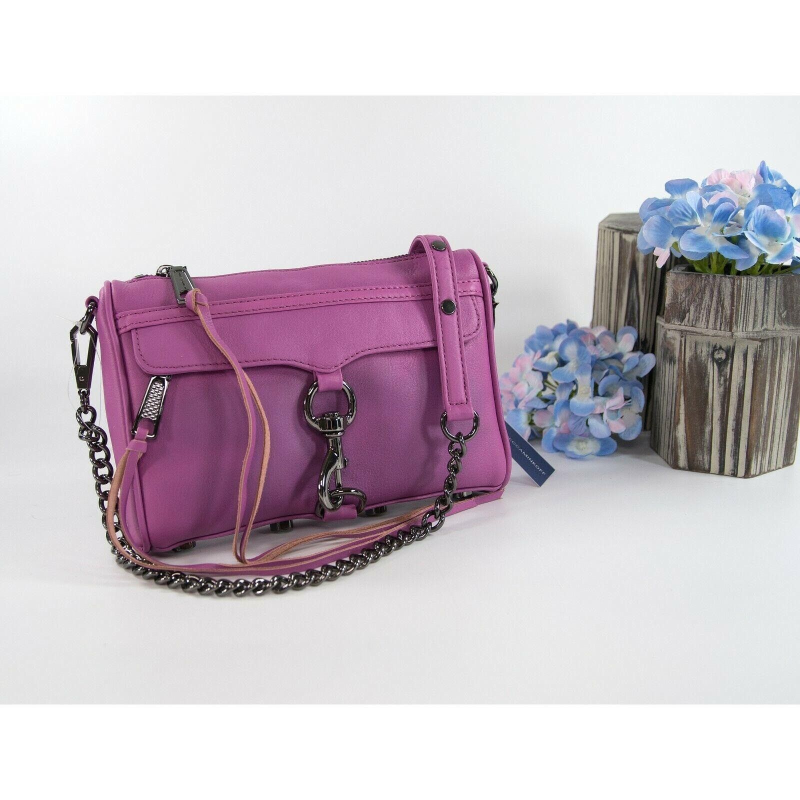 Rebecca Minkoff Mini MAC Mottled Orchid Leather Crossbody