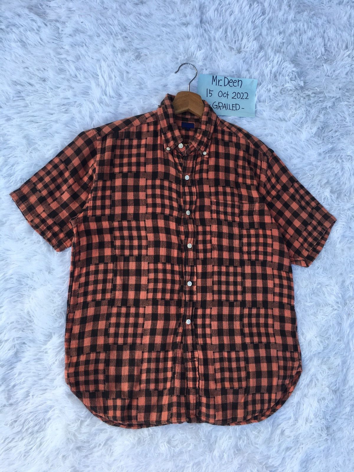 Beams Plus Rare Vintage BEAMS Checkered Buttons Shirt Size US M / EU 48-50 / 2 - 2 Thumbnail