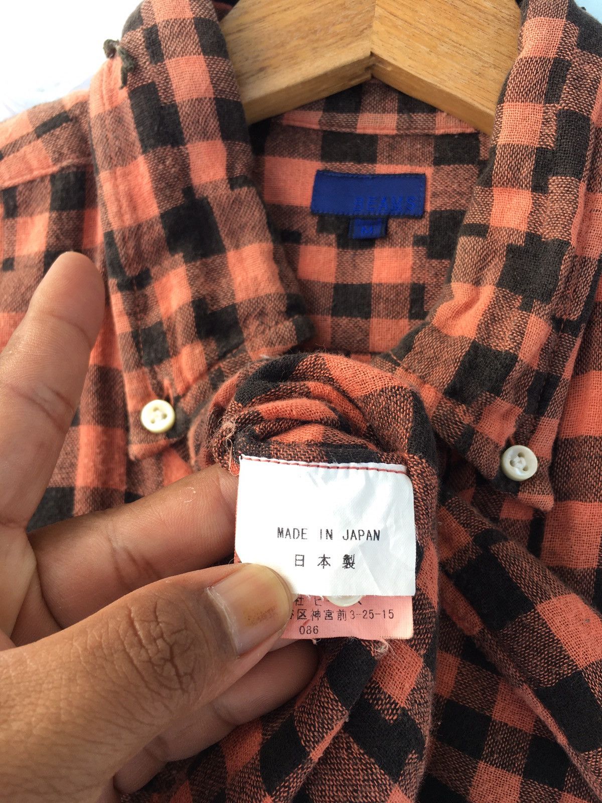 Beams Plus Rare Vintage BEAMS Checkered Buttons Shirt Size US M / EU 48-50 / 2 - 11 Thumbnail