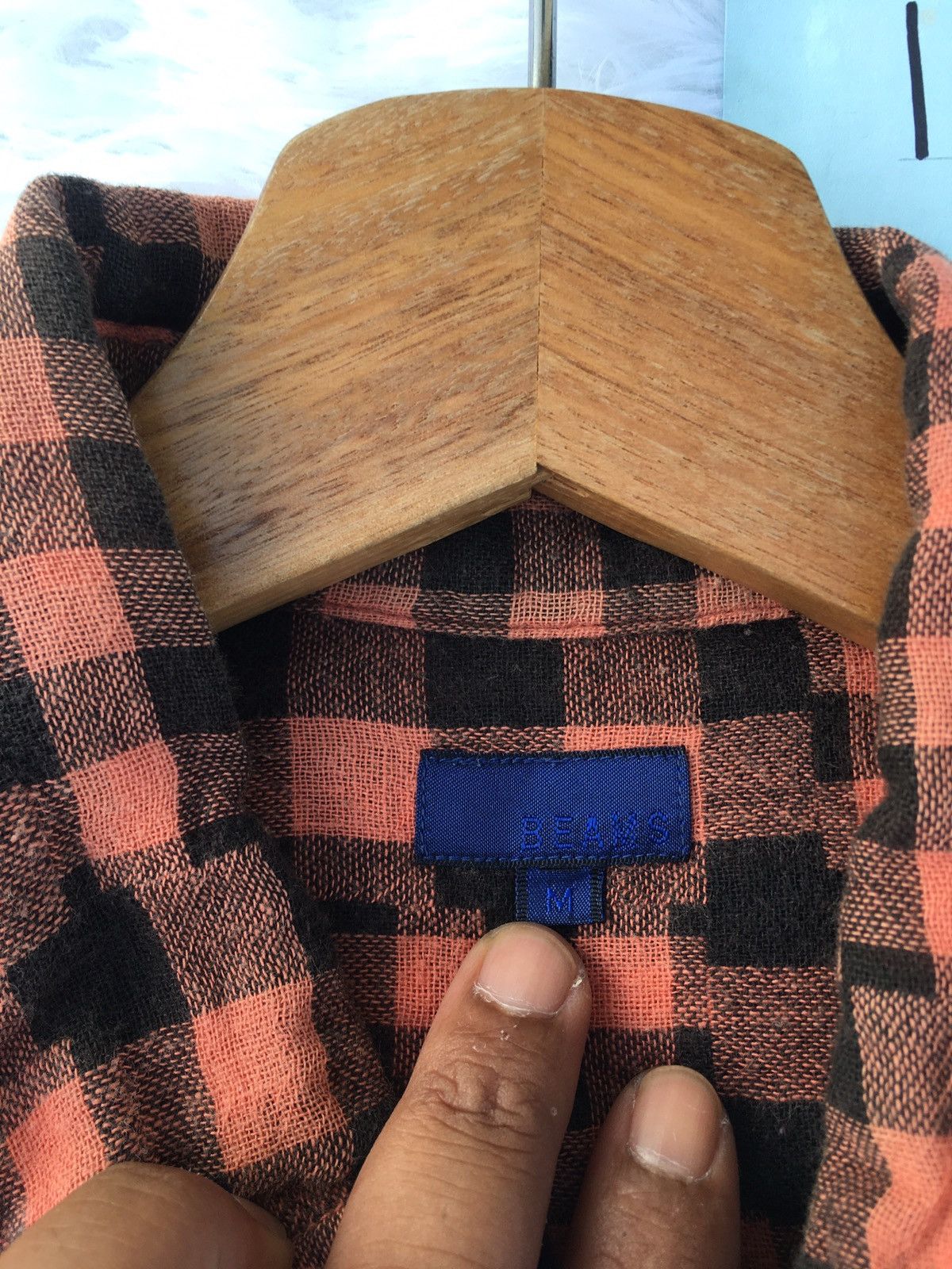 Beams Plus Rare Vintage BEAMS Checkered Buttons Shirt Size US M / EU 48-50 / 2 - 7 Thumbnail