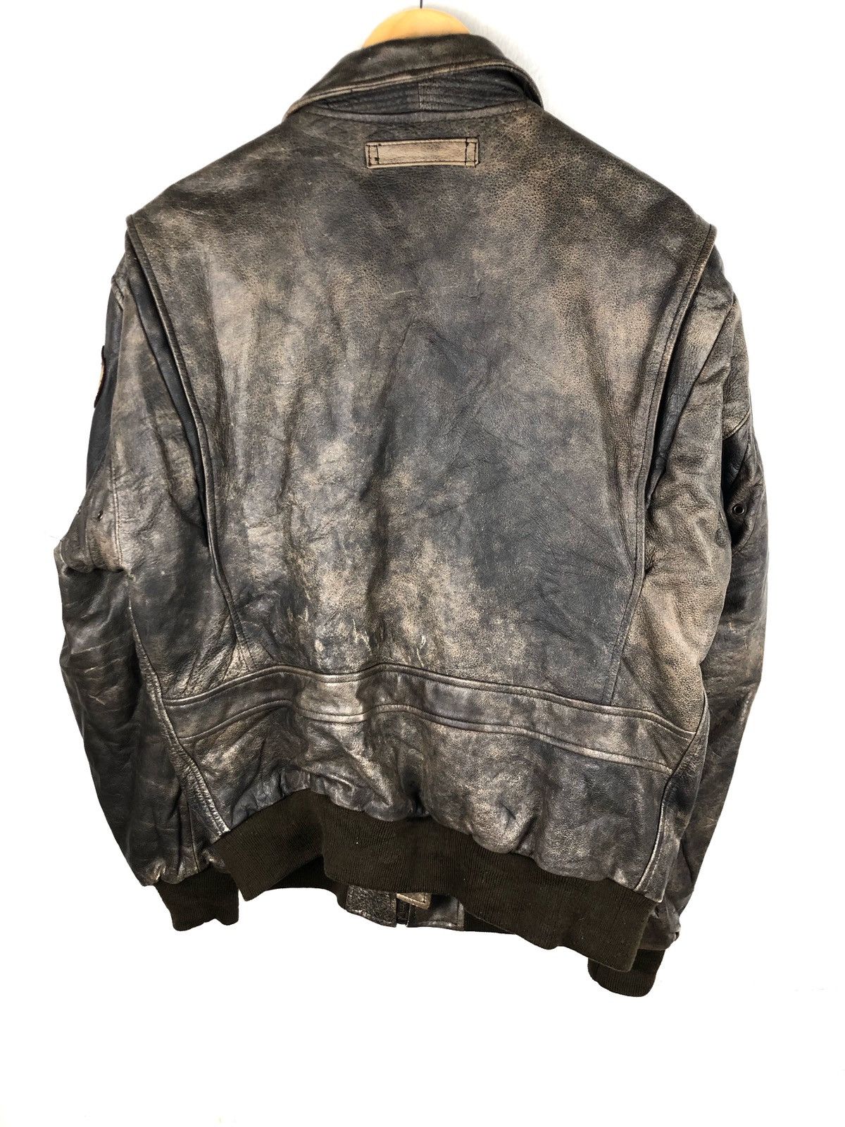 Vintage Vintage 80s Flight Leather Jacket Size US M / EU 48-50 / 2 - 2 Thumbnail