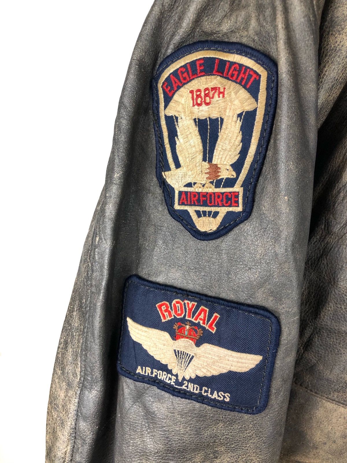 Vintage Vintage 80s Flight Leather Jacket Size US M / EU 48-50 / 2 - 8 Thumbnail