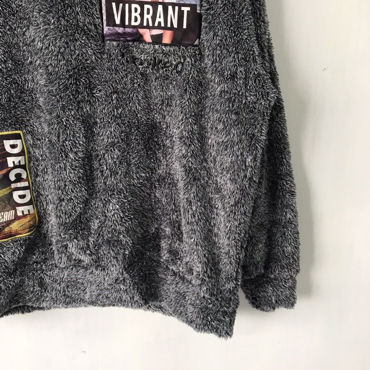 Japanese Brand 💥Steals💥Fleece Jumper/Sweatshirt With Patches Size US L / EU 52-54 / 3 - 5 Thumbnail