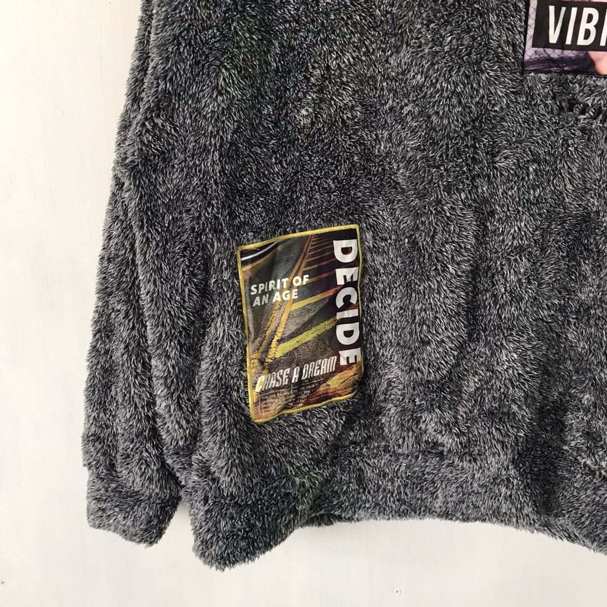 Japanese Brand 💥Steals💥Fleece Jumper/Sweatshirt With Patches Size US L / EU 52-54 / 3 - 6 Thumbnail