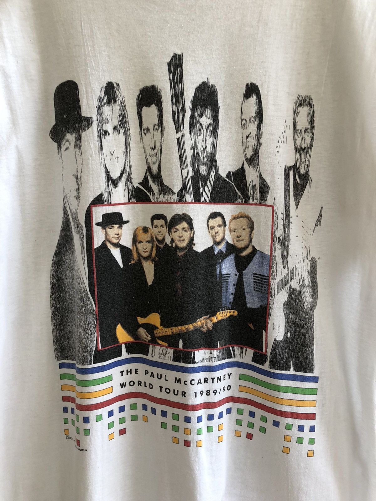 Band Tees × Vintage Vintage The Paul McCartney 89/90 World Tour Tee Size US M / EU 48-50 / 2 - 2 Thumbnail