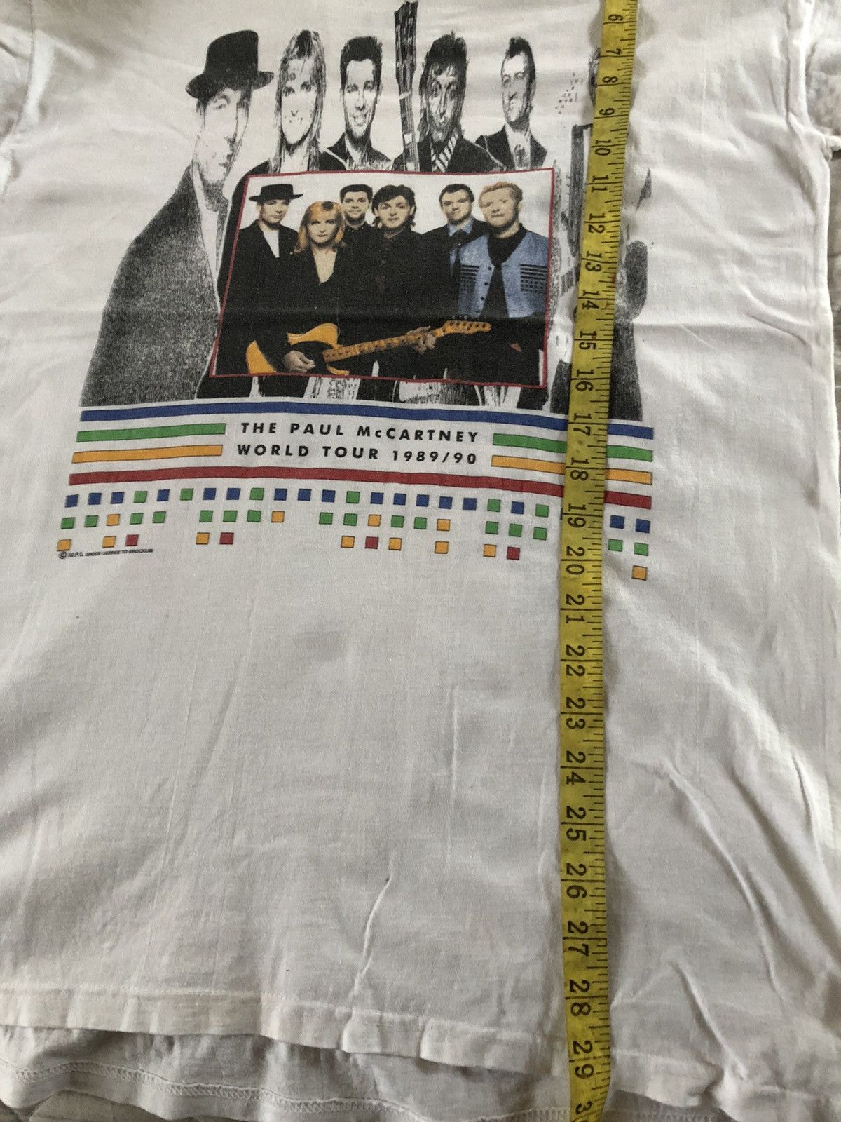 Band Tees × Vintage Vintage The Paul McCartney 89/90 World Tour Tee Size US M / EU 48-50 / 2 - 8 Thumbnail