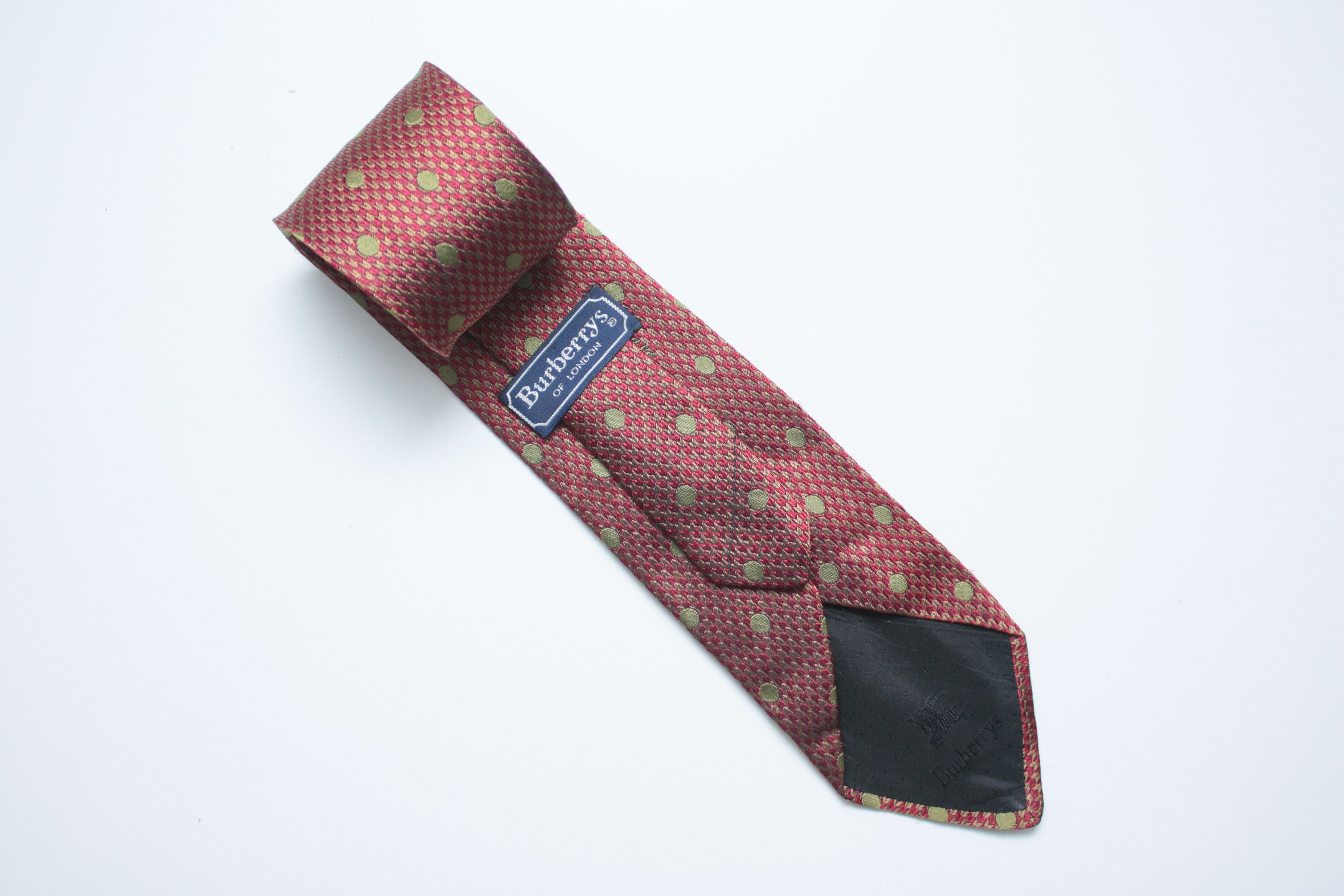 Burberry Burberry's Red Pure Silk Tie Made In Italy Vintage Size ONE SIZE - 1 Thumbnail