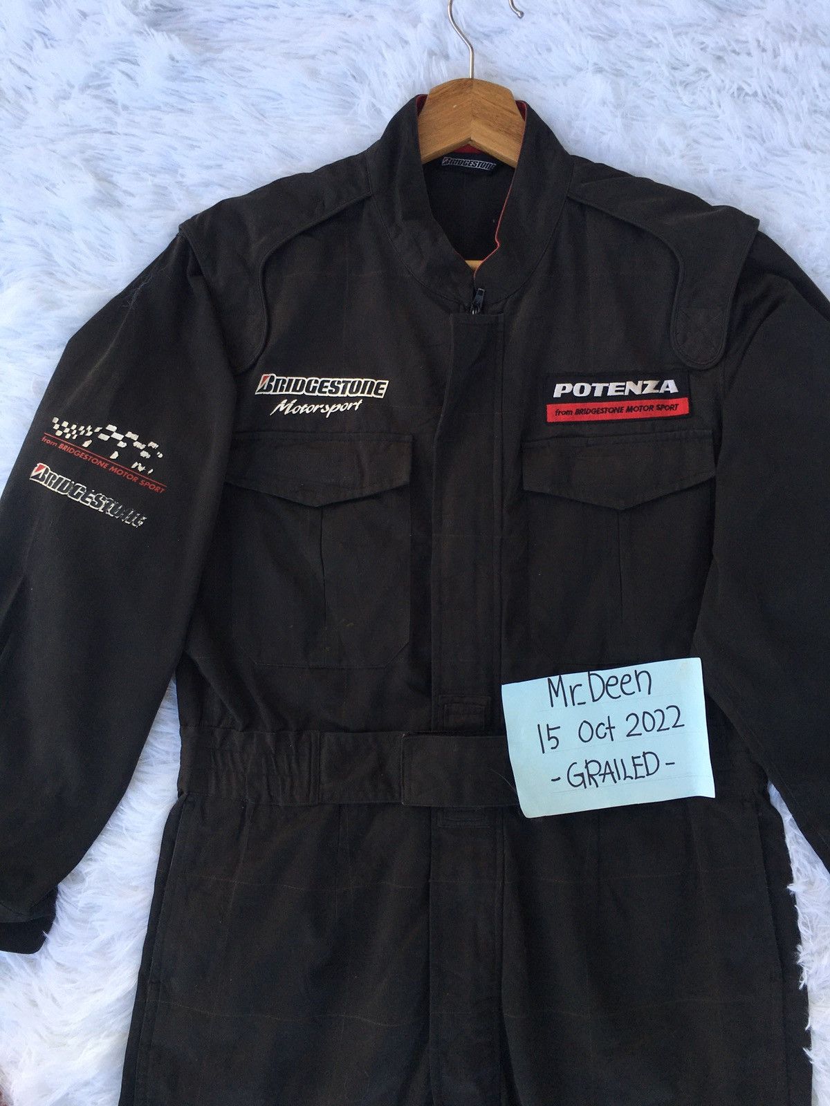 Vintage Rare Bridgestone Motorsport Racing Overall/ Jumper Size US 34 / EU 50 - 8 Thumbnail