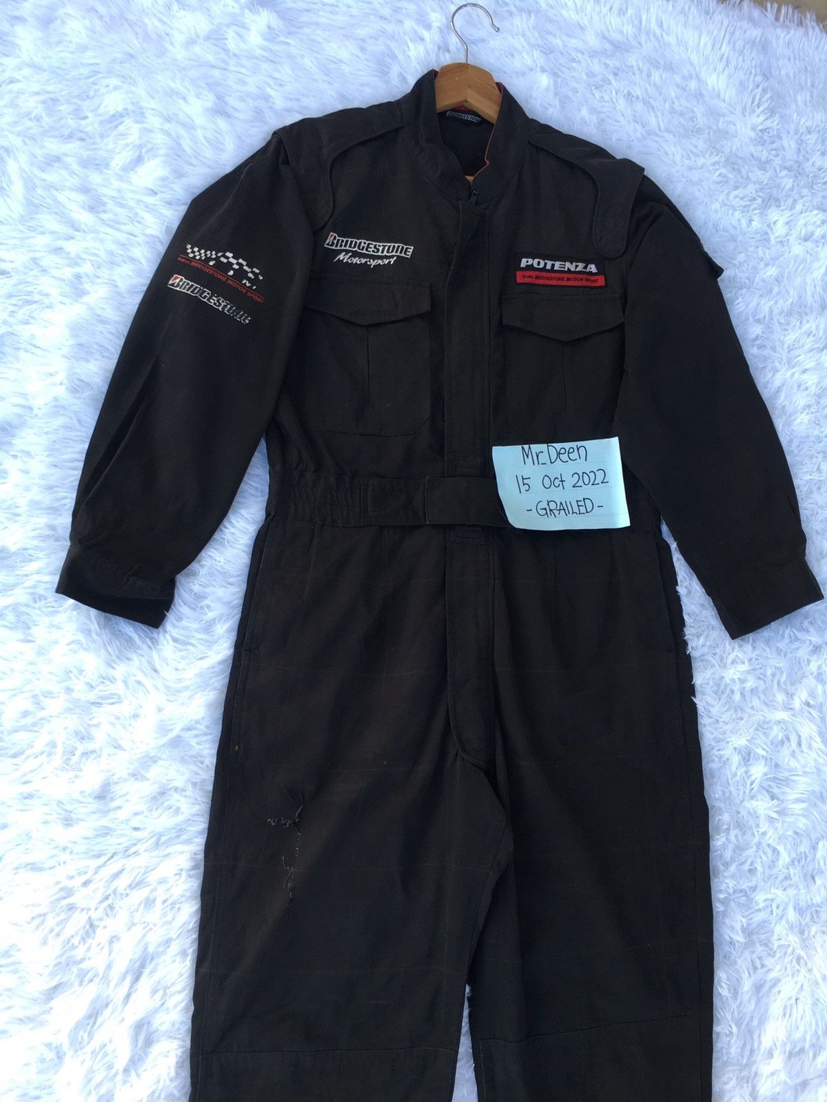 Vintage Rare Bridgestone Motorsport Racing Overall/ Jumper Size US 34 / EU 50 - 4 Thumbnail
