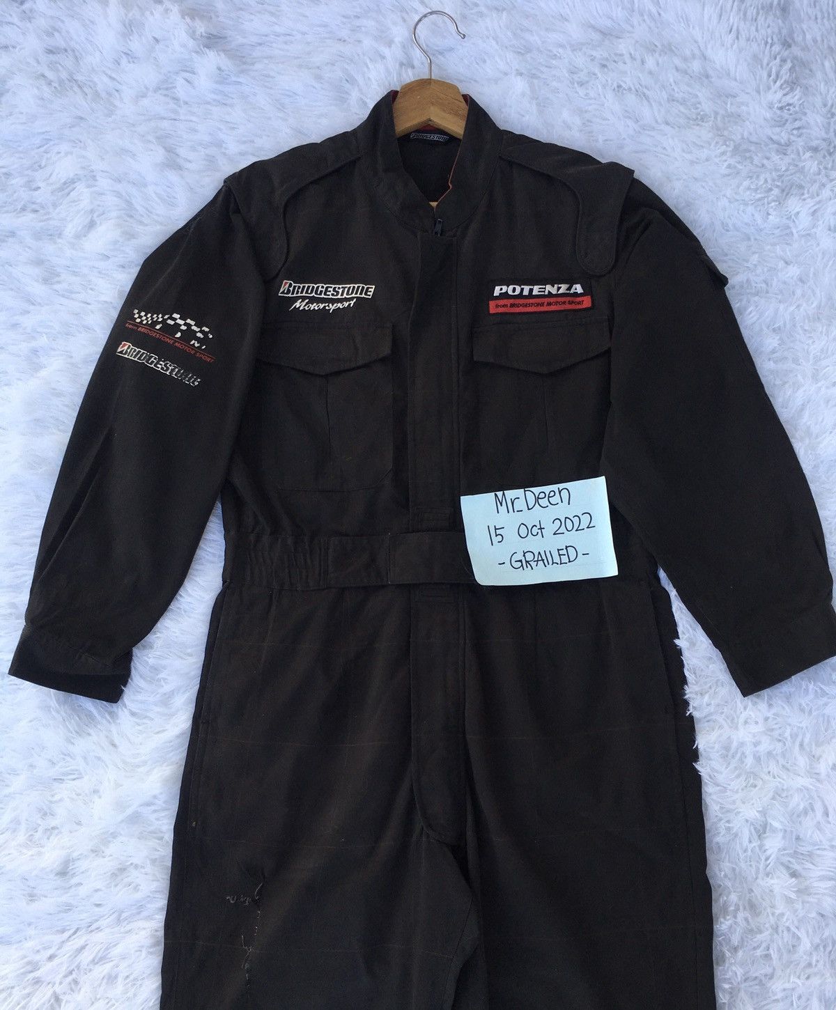 Vintage Rare Bridgestone Motorsport Racing Overall/ Jumper Size US 34 / EU 50 - 2 Thumbnail