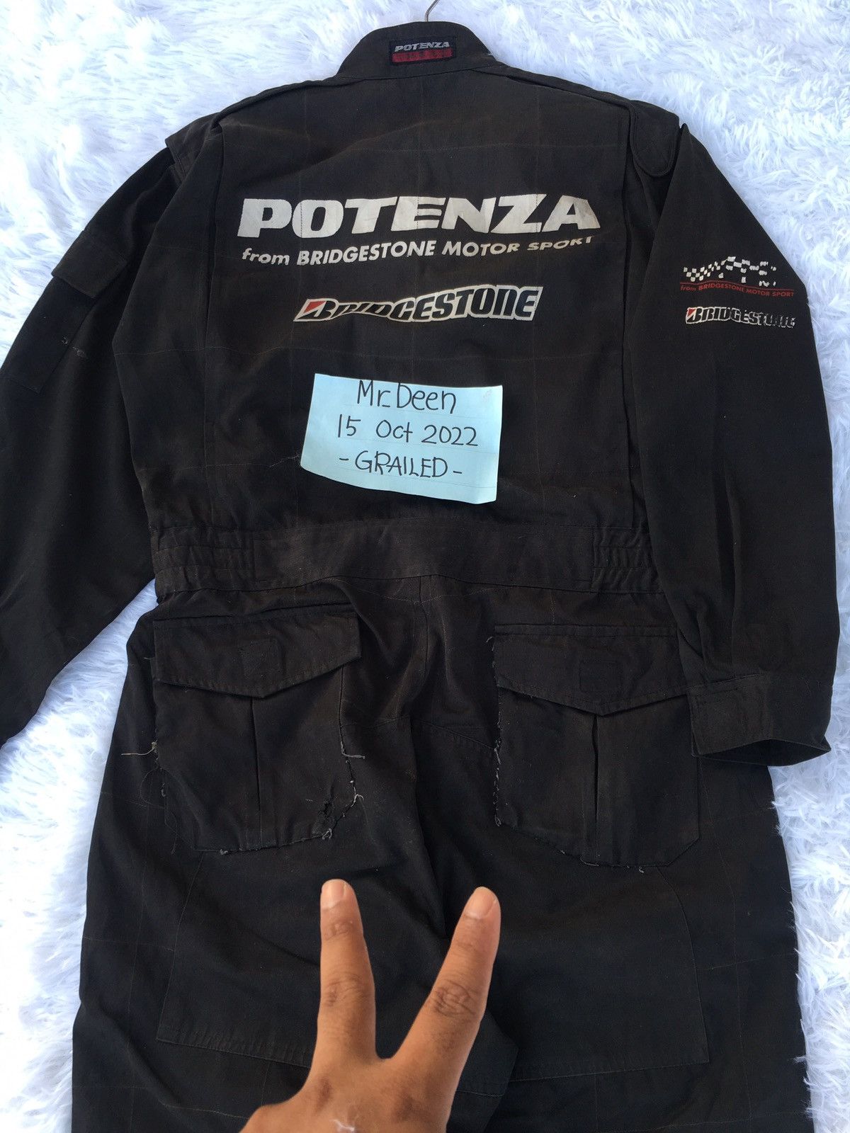 Vintage Rare Bridgestone Motorsport Racing Overall/ Jumper Size US 34 / EU 50 - 19 Thumbnail