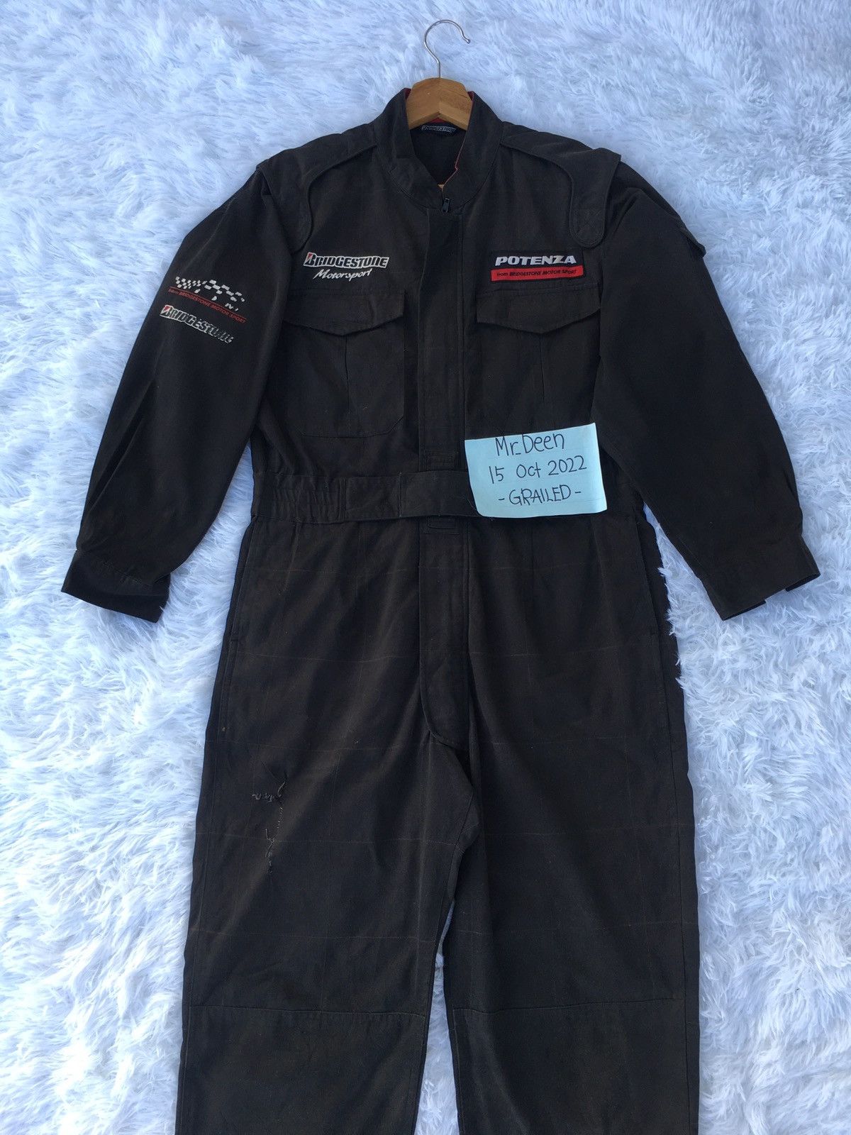 Vintage Rare Bridgestone Motorsport Racing Overall/ Jumper Size US 34 / EU 50 - 5 Thumbnail