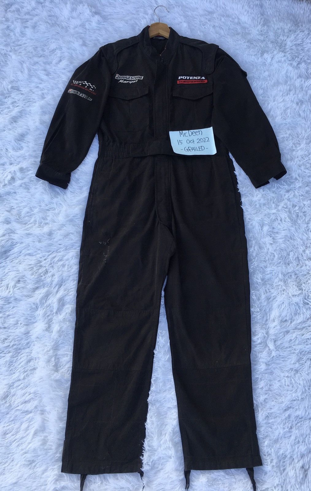 Vintage Rare Bridgestone Motorsport Racing Overall/ Jumper Size US 34 / EU 50 - 6 Thumbnail