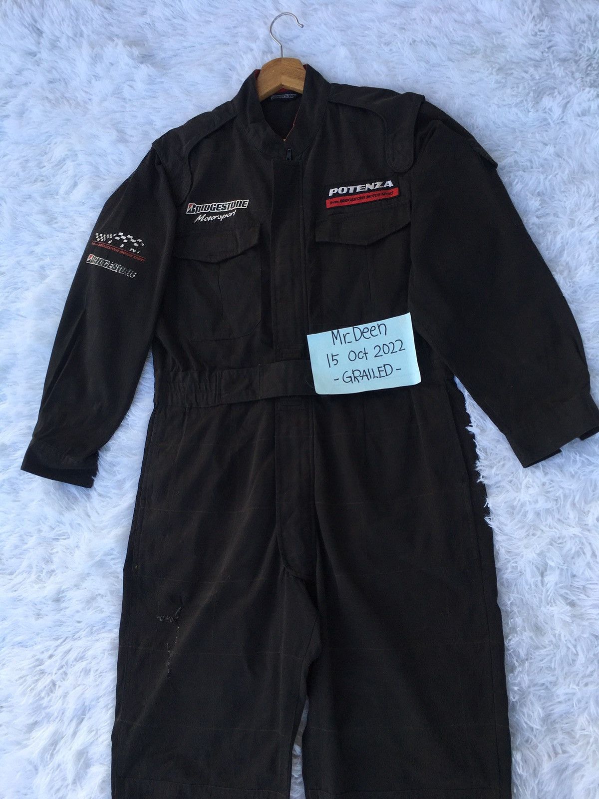 Vintage Rare Bridgestone Motorsport Racing Overall/ Jumper Size US 34 / EU 50 - 3 Thumbnail