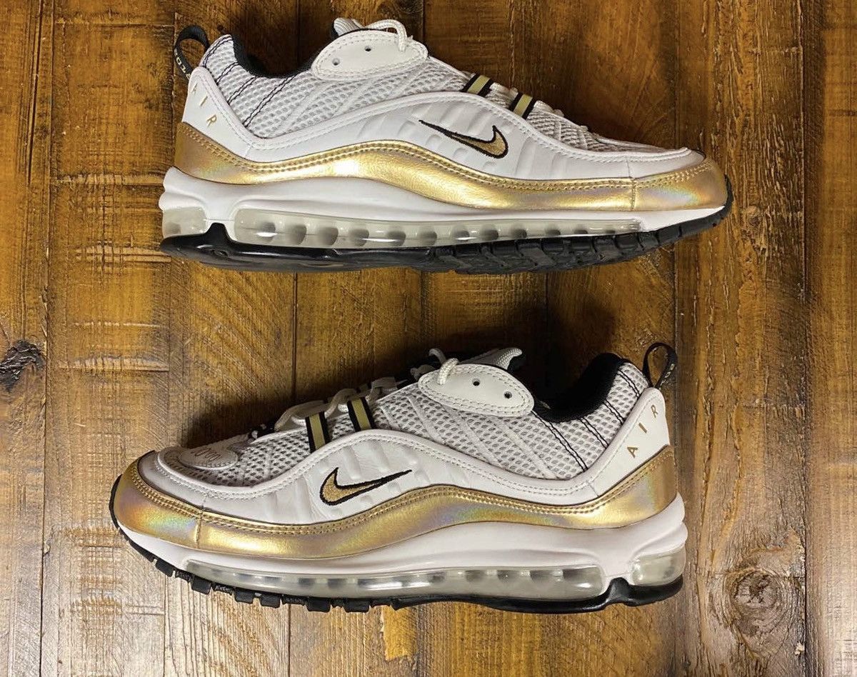 image of Nike Air Max 98 “Uk Edition” Shoes in Summit White, Men's