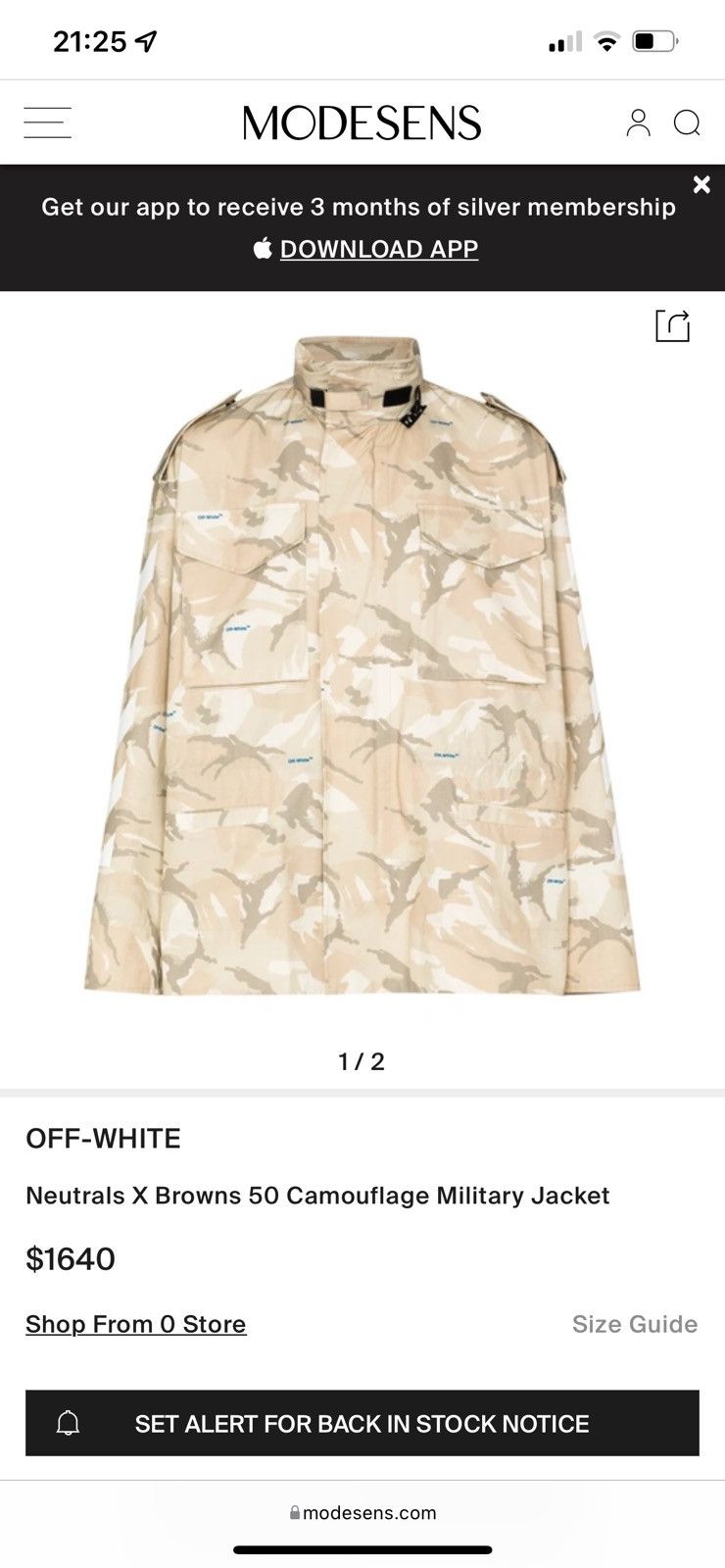Off-White Off White Military Jacket Size US L / EU 52-54 / 3 - 7 Thumbnail