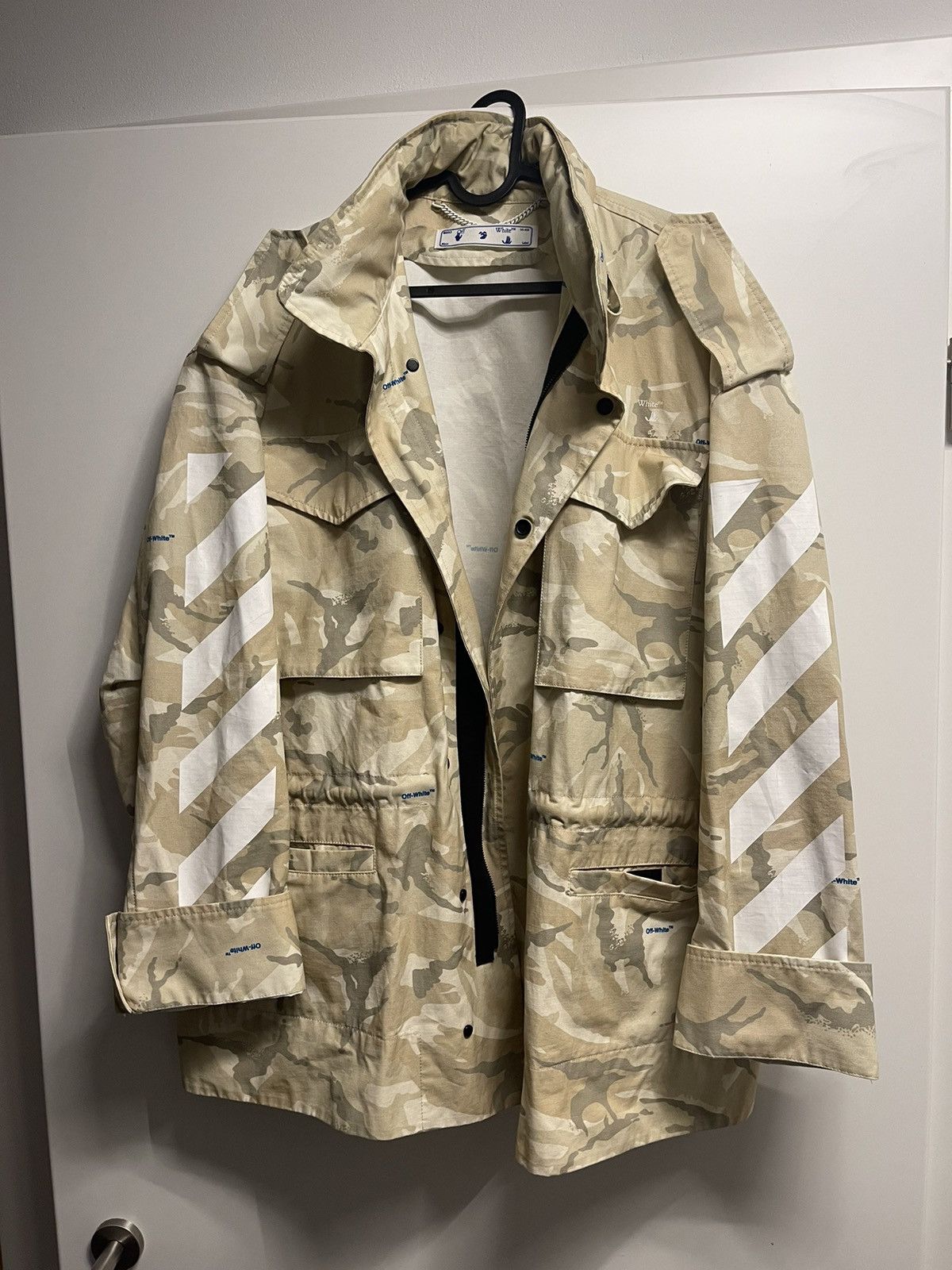 Off White Camouflage Jacket | Grailed