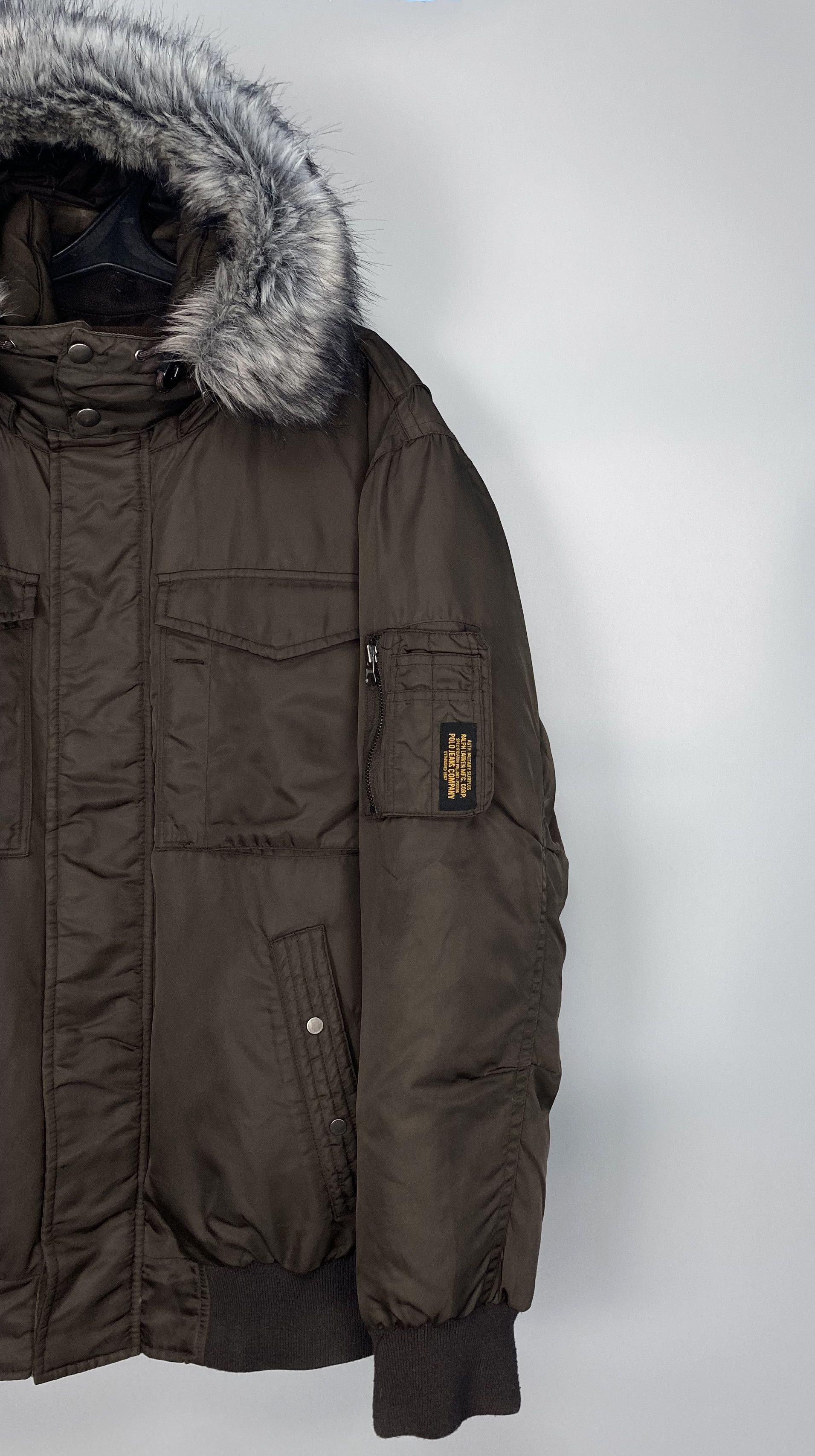 Ralph Lauren Vintage Ralph Lauren Polo Jeans Company MIlitary Down Jacket Size US L / EU 52-54 / 3 - 3 Thumbnail