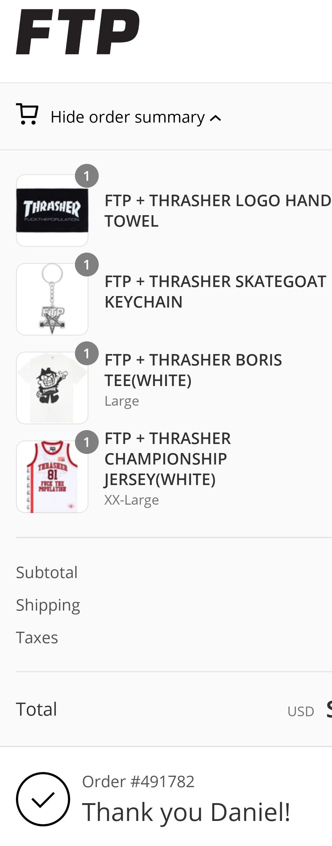 Fuck The Population × Thrasher FTP + THRASHER BORIS TEE Size US L / EU 52-54 / 3 - 3 Thumbnail