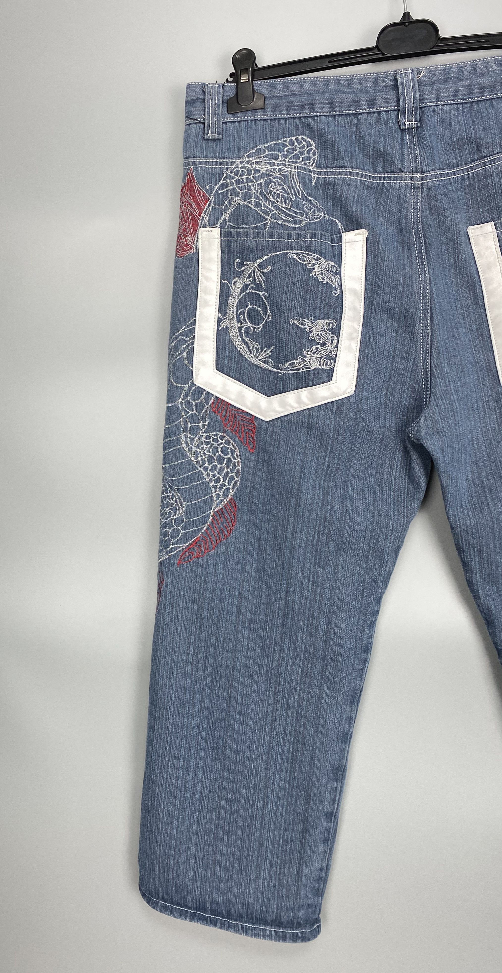 Japanese Brand Vintage Crown Holder Japanese Printed Jeans Ed Hardy Style Size US 38 / EU 54 - 7 Thumbnail