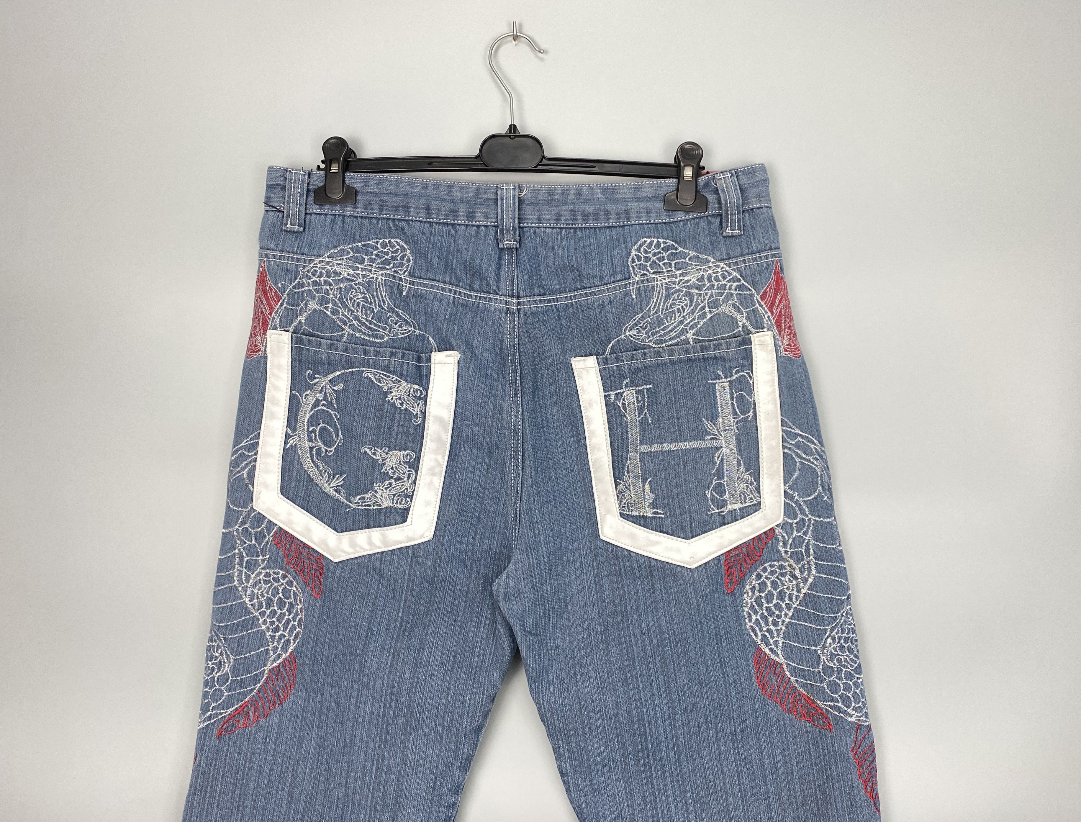 Japanese Brand Vintage Crown Holder Japanese Printed Jeans Ed Hardy Style Size US 38 / EU 54 - 9 Thumbnail