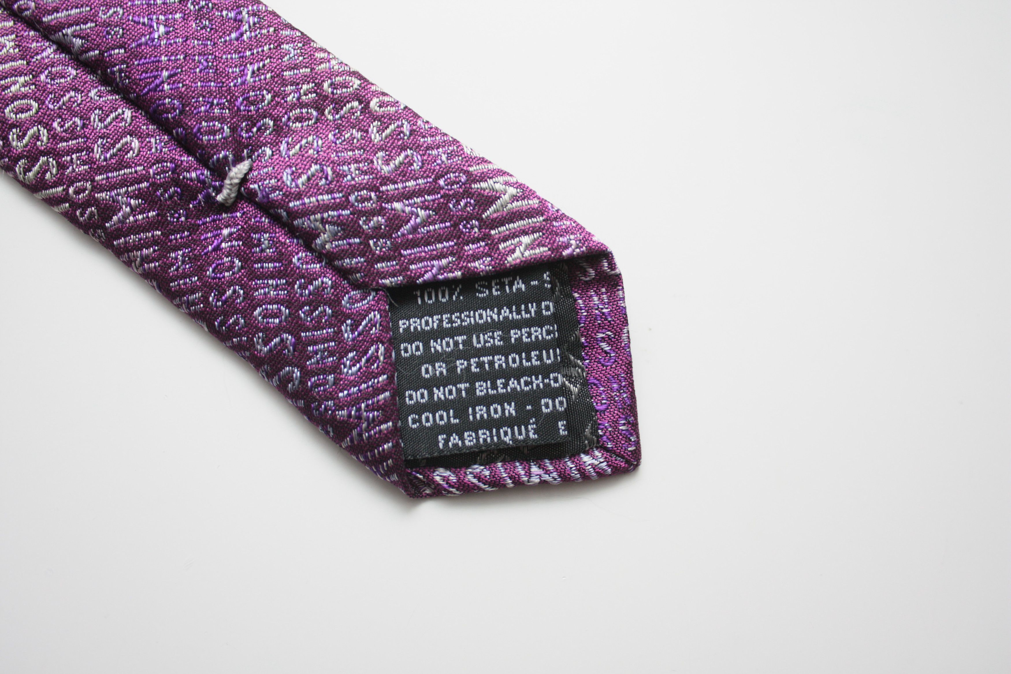 Missoni Missoni Silk Purple Tie Made In Italy Size ONE SIZE - 5 Thumbnail