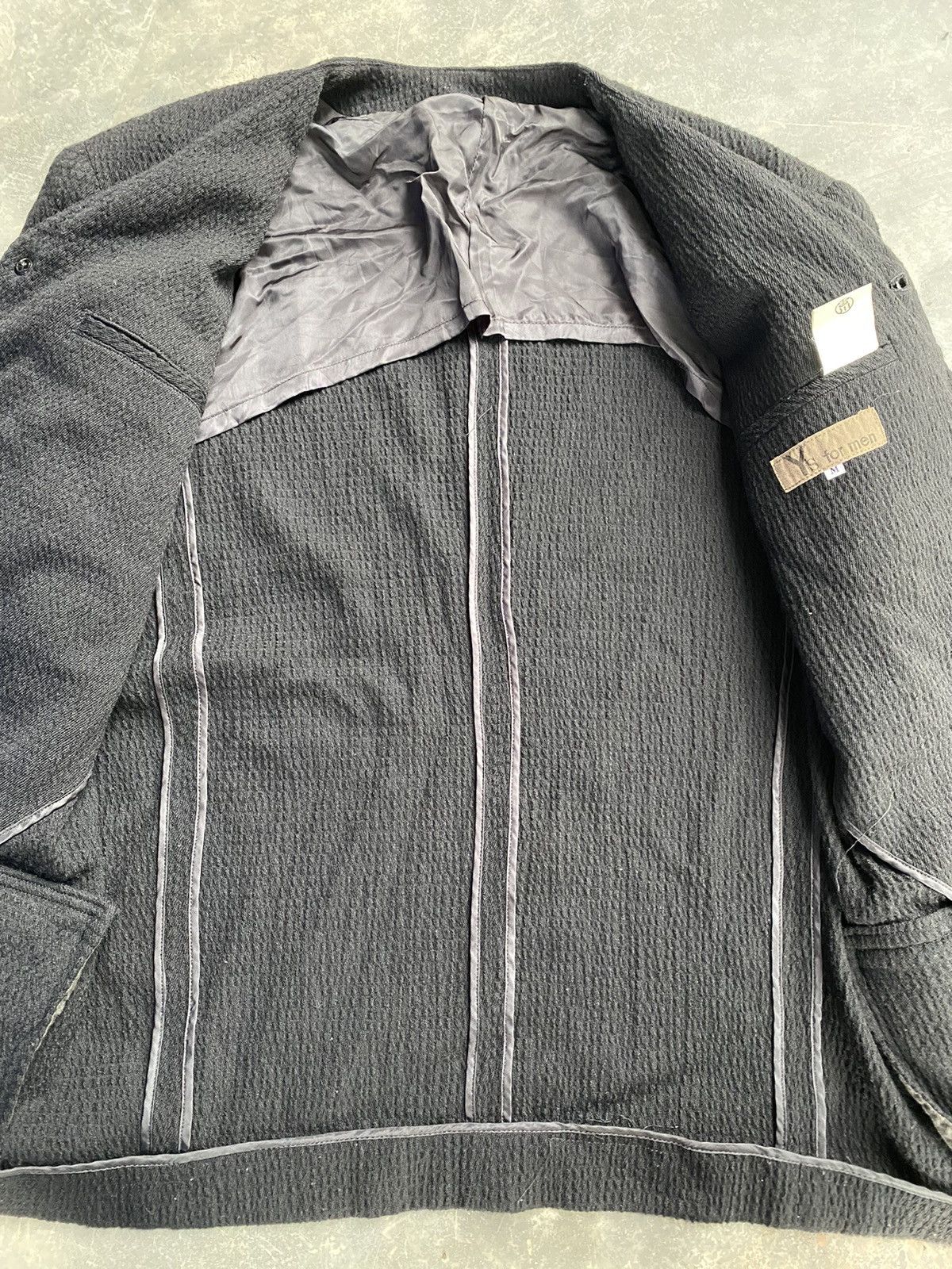 Yohji Yamamoto 80s Y’S for men wrinkled yakuza jacket Size US M / EU 48-50 / 2 - 8 Thumbnail