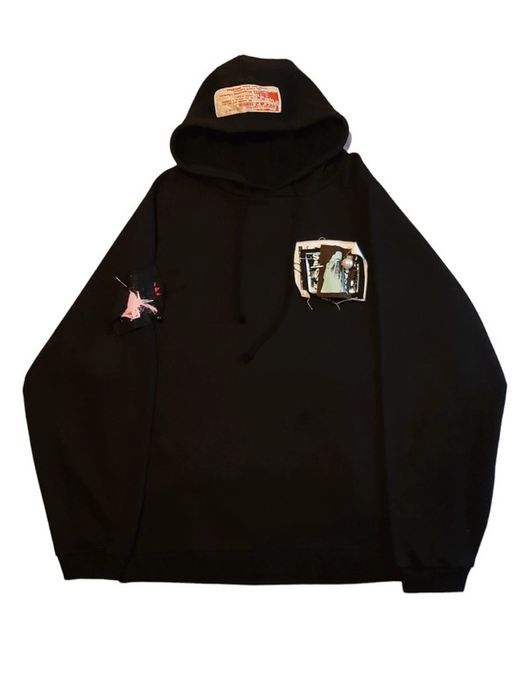 Raf Simons/ SS20 oversized hoodie with patches & pins