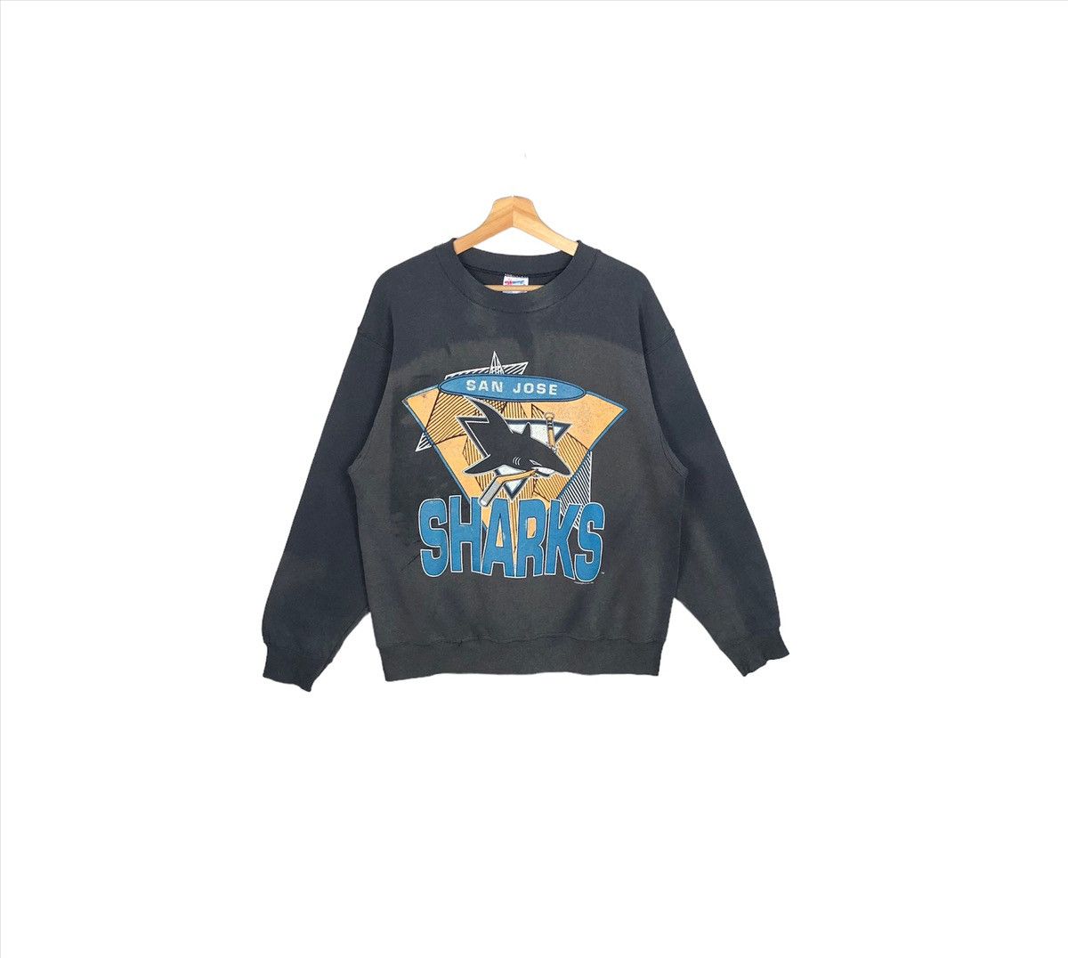 NFL Thrashed 90’s Sun Jose Sharks Faded Sweatshirt ERD GRUNGE Size US L / EU 52-54 / 3 - 1 Thumbnail