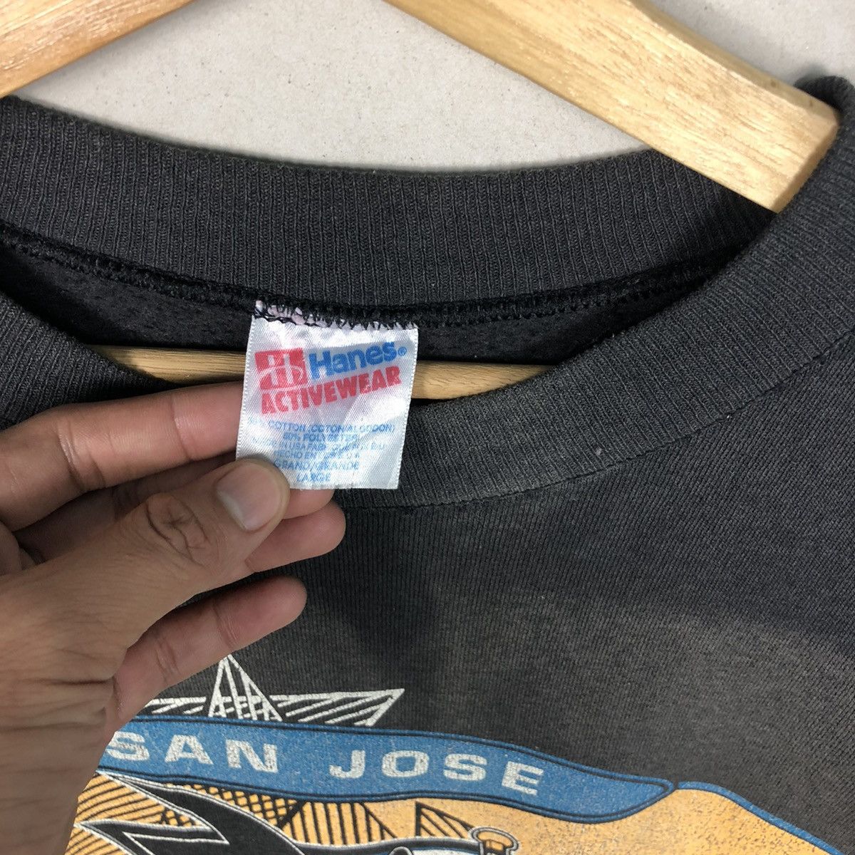 NFL Thrashed 90’s Sun Jose Sharks Faded Sweatshirt ERD GRUNGE Size US L / EU 52-54 / 3 - 10 Thumbnail