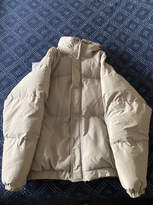 Fear of God Fear of God Essentials Puffer Jacket Moss | Grailed