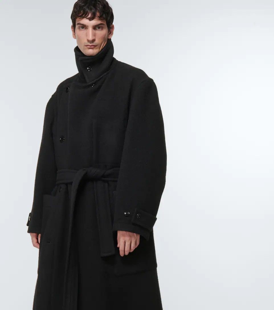 Lemaire BNWT Lemaire Wrap Coat Black Belted | Grailed