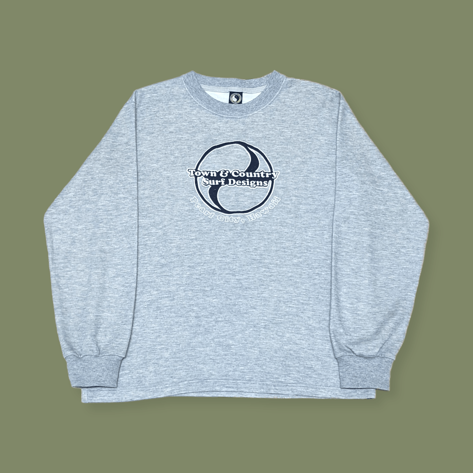 Billabong × Vintage Vintage T & C Town Country Surfboards Ying Yang Sweatshirt Size US M / EU 48-50 / 2 - 1 Thumbnail
