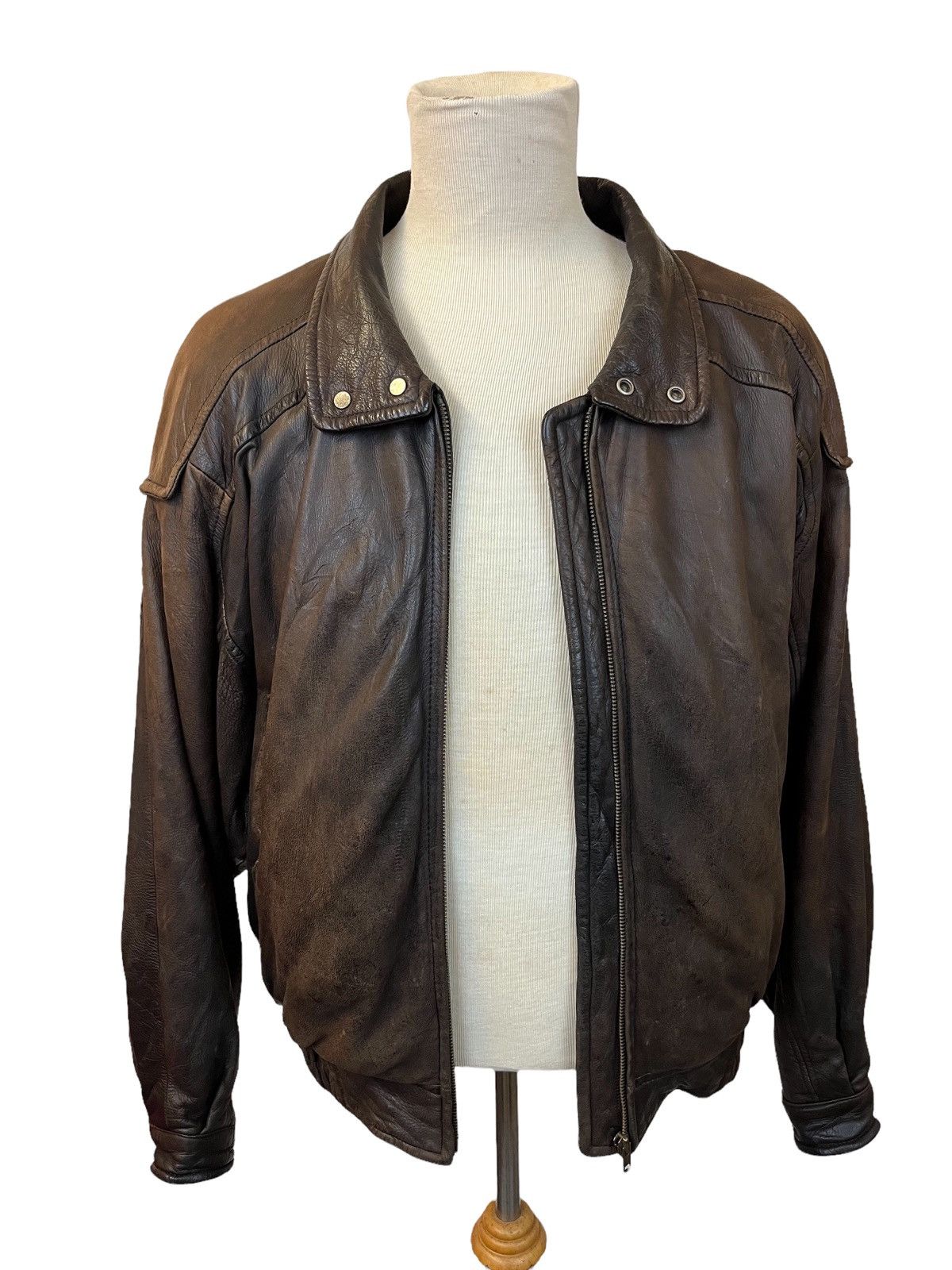Genuine Leather Robert Comstock Leather Jacket Size US L / EU 52-54 / 3 - 3 Thumbnail