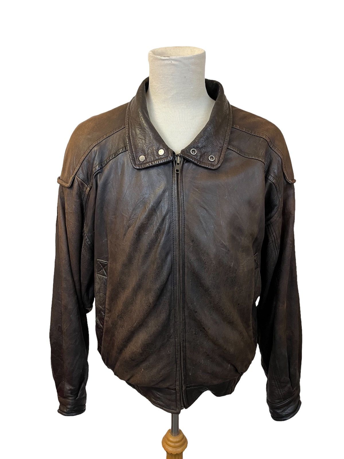 Genuine Leather Robert Comstock Leather Jacket Size US L / EU 52-54 / 3 - 1 Thumbnail