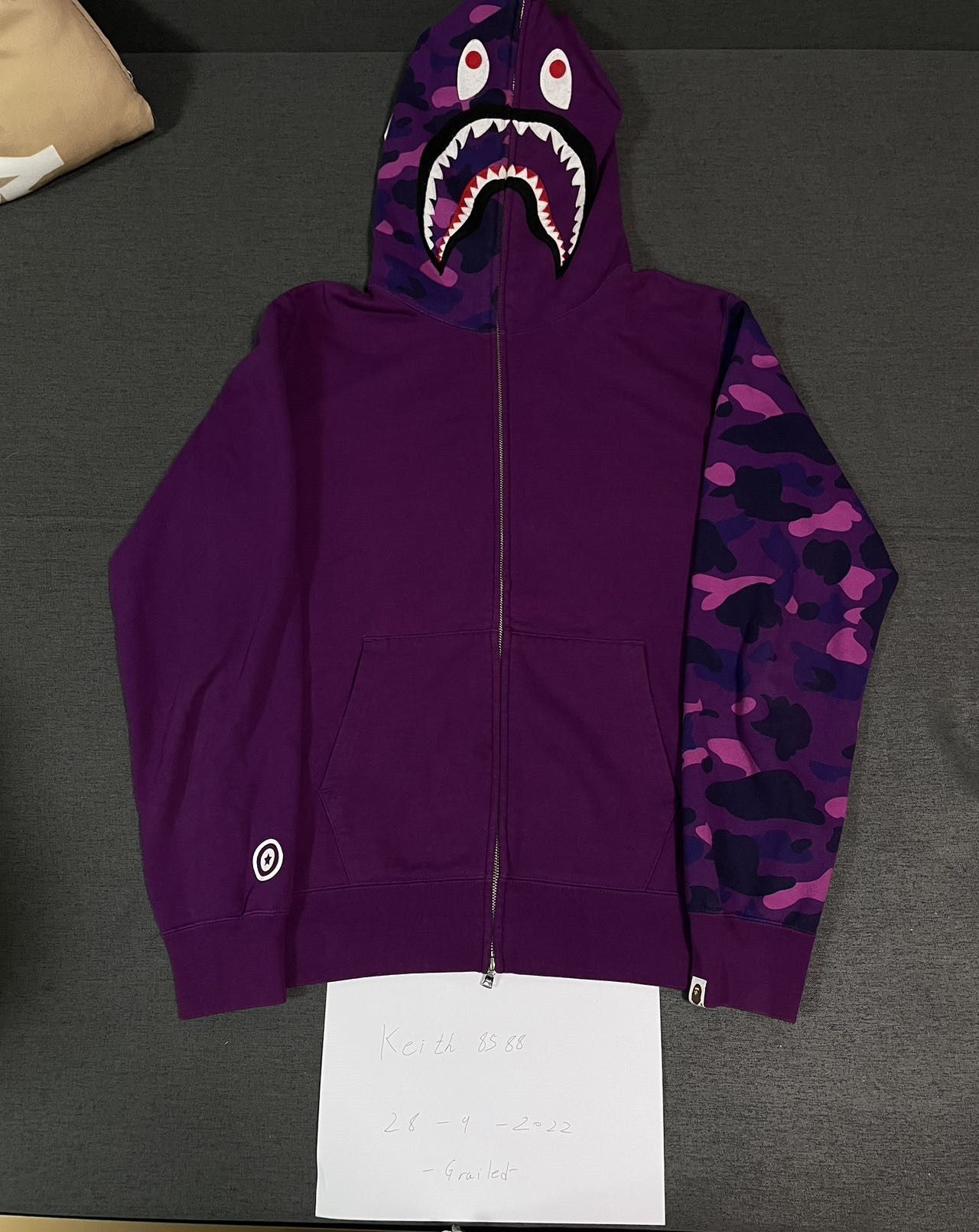 COLOR CAMO SHARK FULL ZIP HOODIE