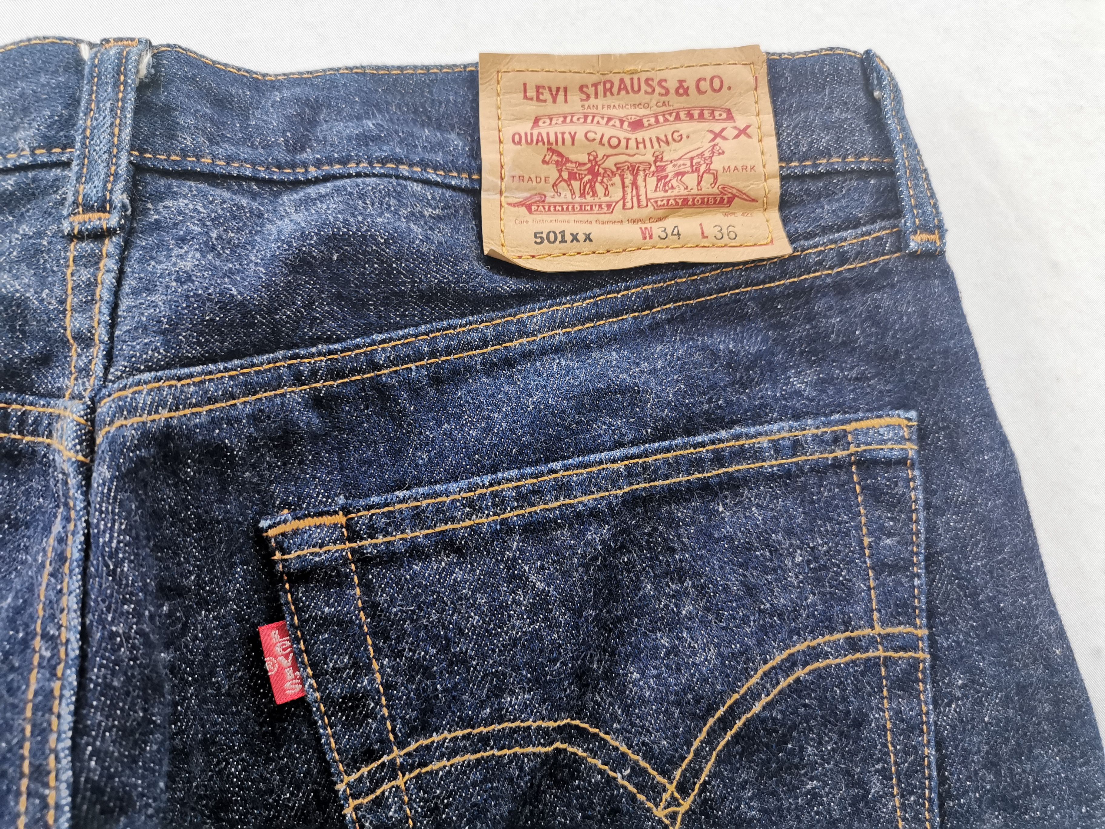 Levi's Vintage Levis Lot 501XX Denim Made In USA Size 34/34x36 Size US 34 / EU 50 - 6 Thumbnail