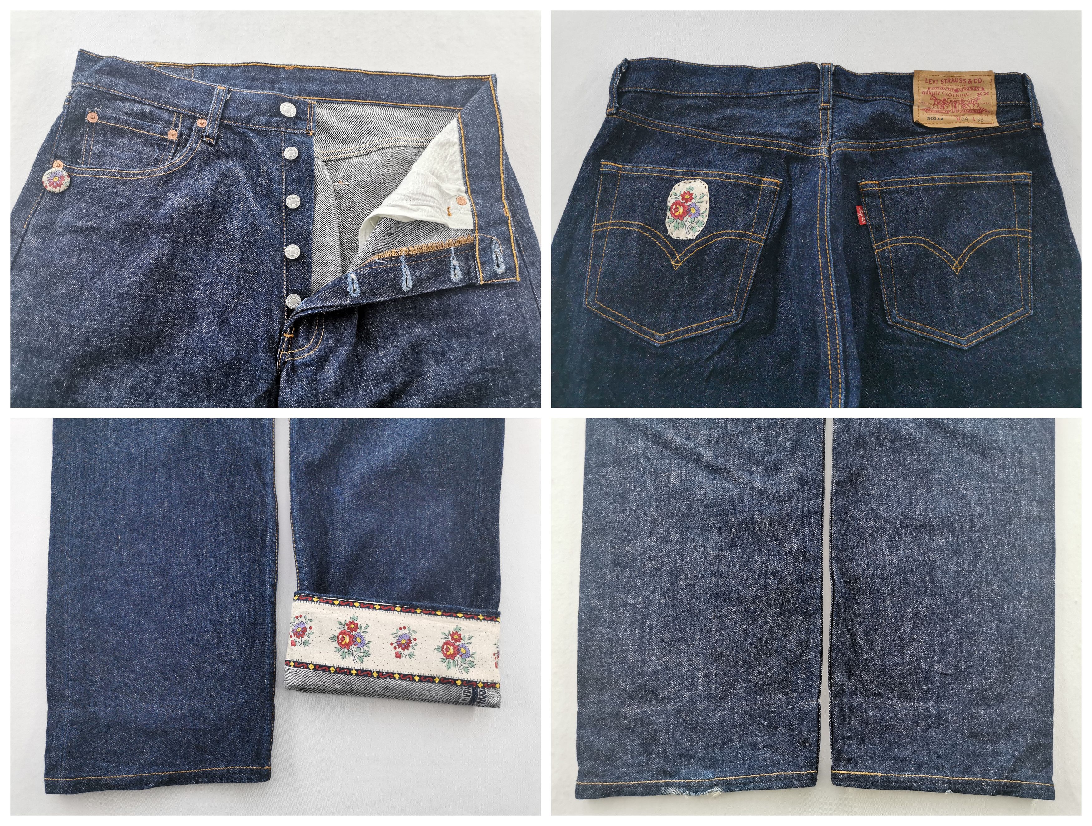 Levi's Vintage Levis Lot 501XX Denim Made In USA Size 34/34x36 Size US 34 / EU 50 - 7 Thumbnail