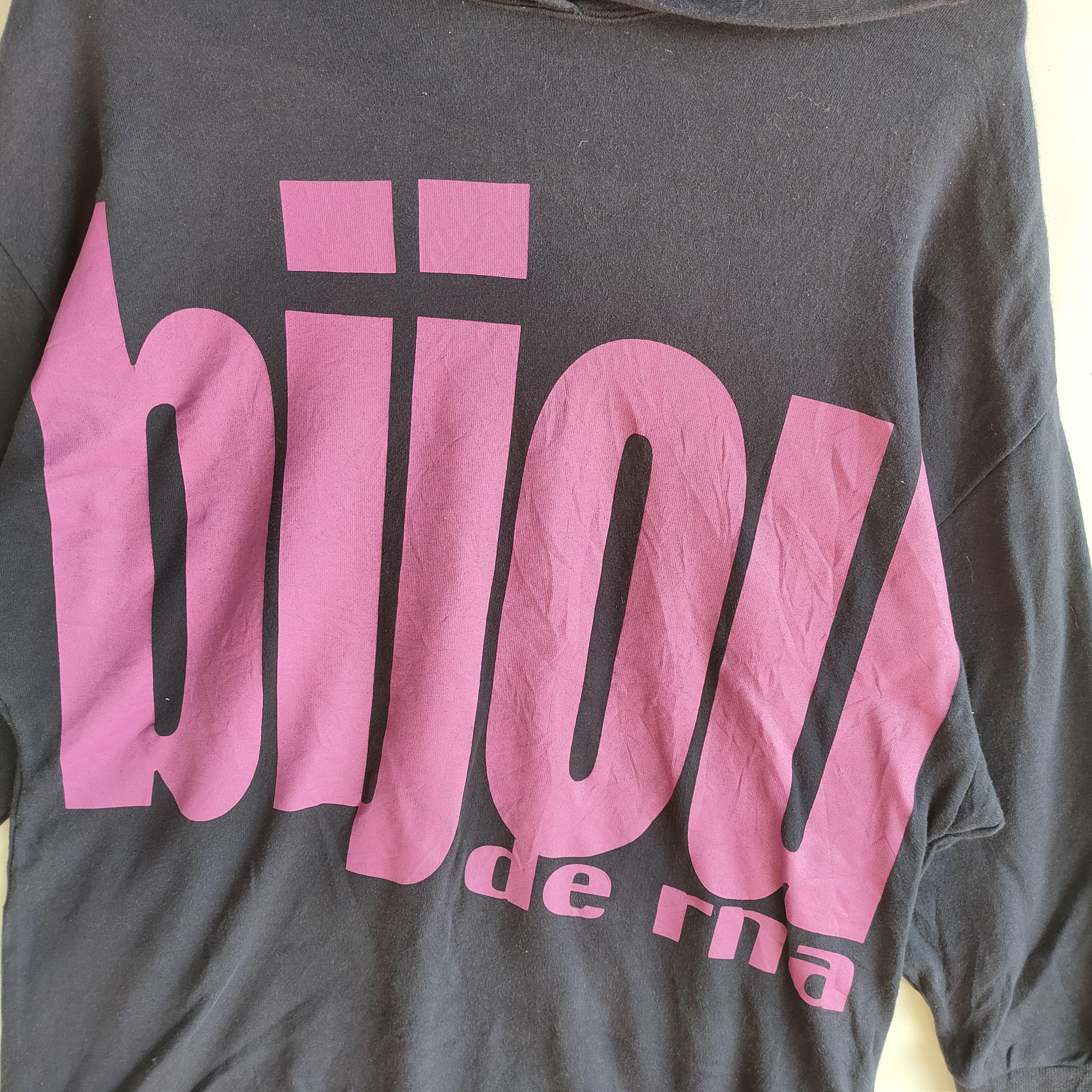 Other BIJOU DE RNA Overprint Spell Out Hoodie Sweatshirt Size US M / EU 48-50 / 2 - 2 Thumbnail