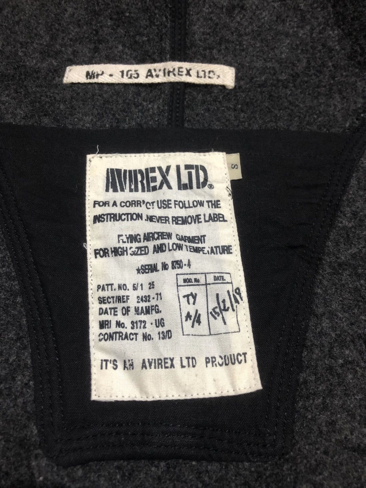 Avirex Vintage AVIREX Black World War II Winter Parkas Wool Size US M / EU 48-50 / 2 - 5 Thumbnail