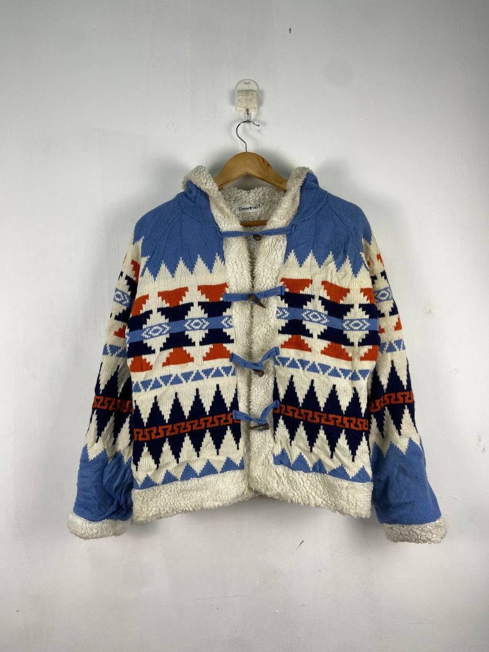 Native × Vintage Vintage Native Navajo Duffle Coat Sherpa Lining Size US M / EU 48-50 / 2 - 2 Thumbnail