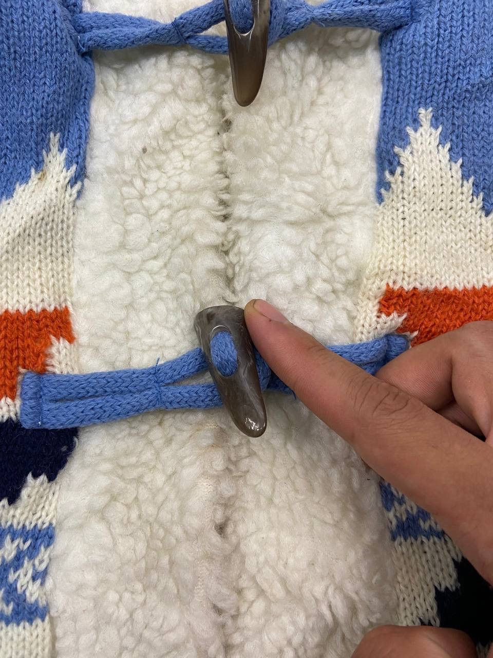 Native × Vintage Vintage Native Navajo Duffle Coat Sherpa Lining Size US M / EU 48-50 / 2 - 12 Thumbnail
