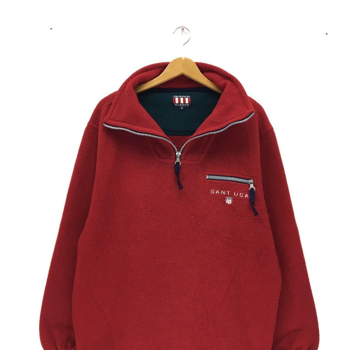 Gant GANT USA Half Zip Fleece Sweatshirt Size US L / EU 52-54 / 3 - 3 Thumbnail