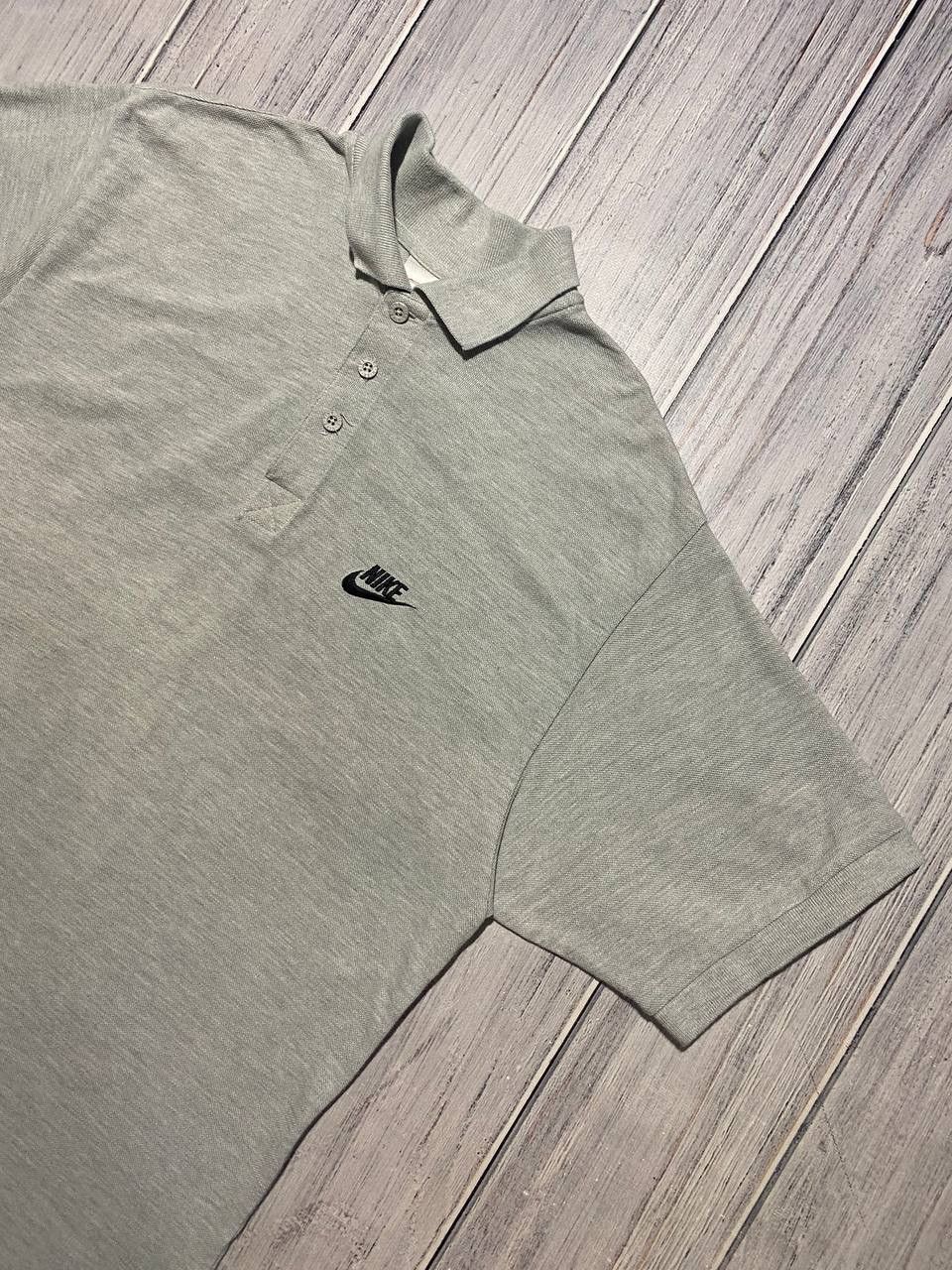 Nike Vintage Nike Polo Shirt Swoosh 90s Oversized Men Size S Grey Size US S / EU 44-46 / 1 - 2 Thumbnail