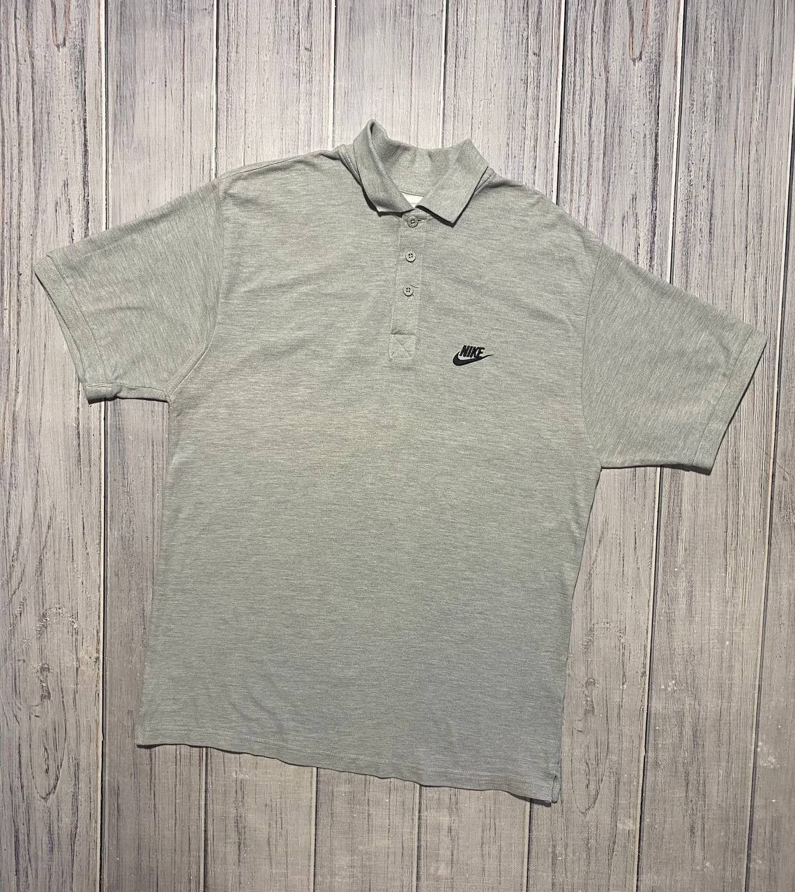 Nike Vintage Nike Polo Shirt Swoosh 90s Oversized Men Size S Grey Size US S / EU 44-46 / 1 - 1 Thumbnail