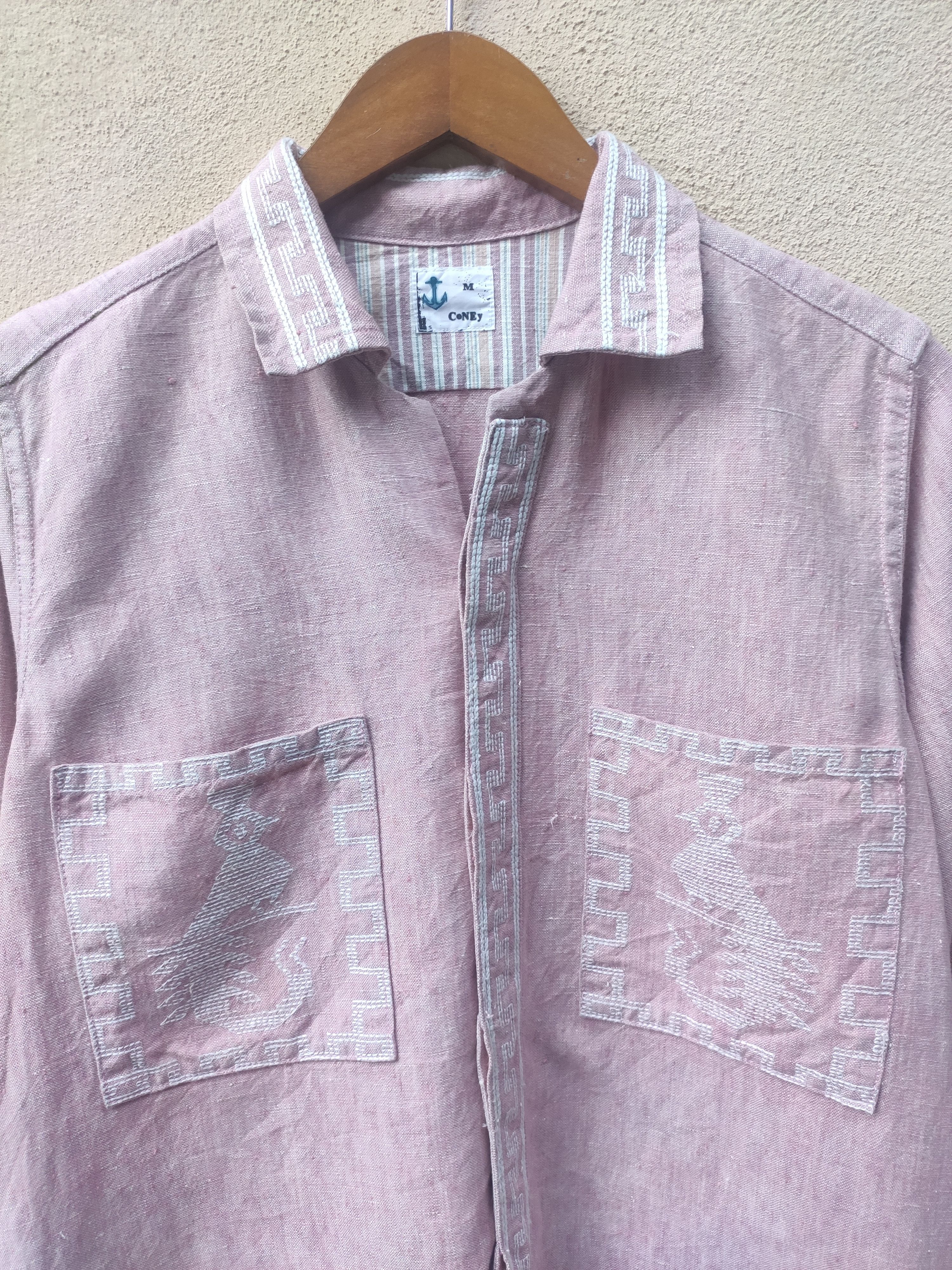 Grailed × Japanese Brand Coney shirt button up Art embroidery Size US M / EU 48-50 / 2 - 2 Thumbnail