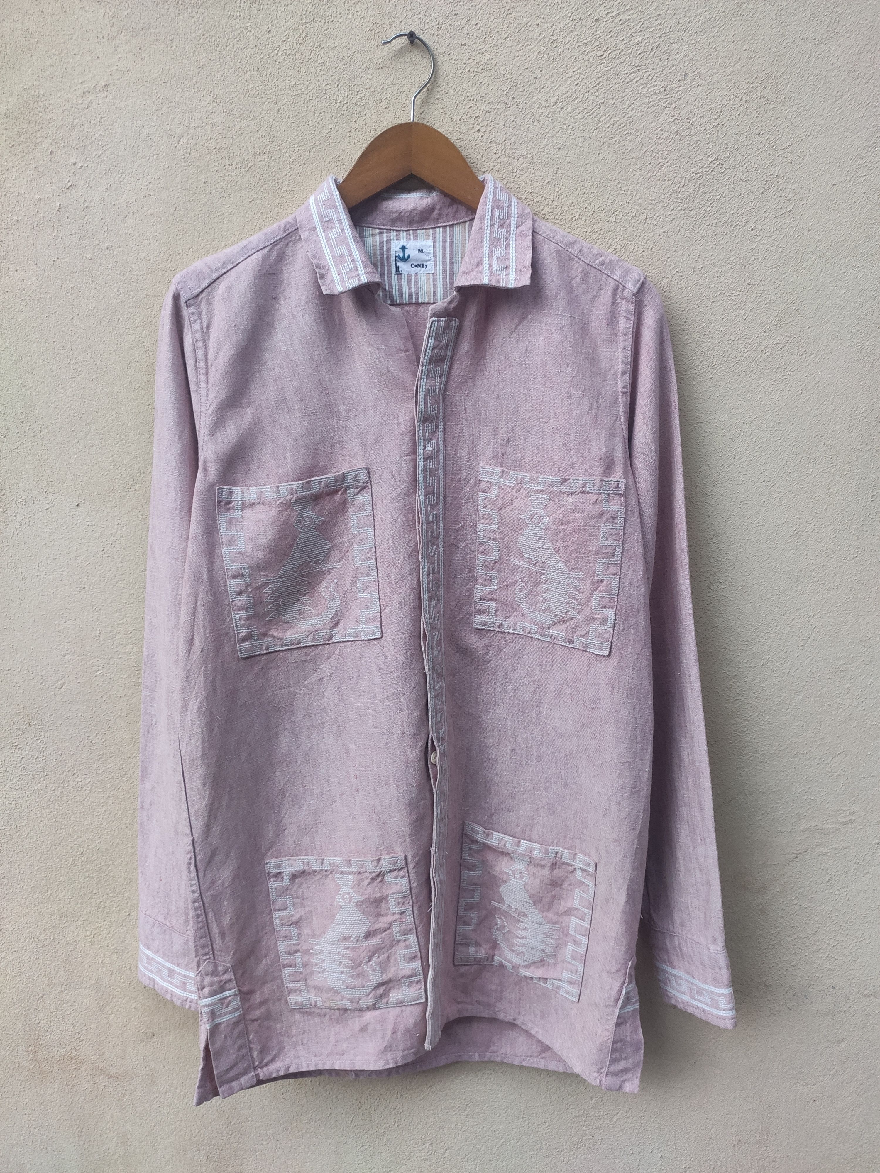 Grailed × Japanese Brand Coney shirt button up Art embroidery Size US M / EU 48-50 / 2 - 3 Thumbnail