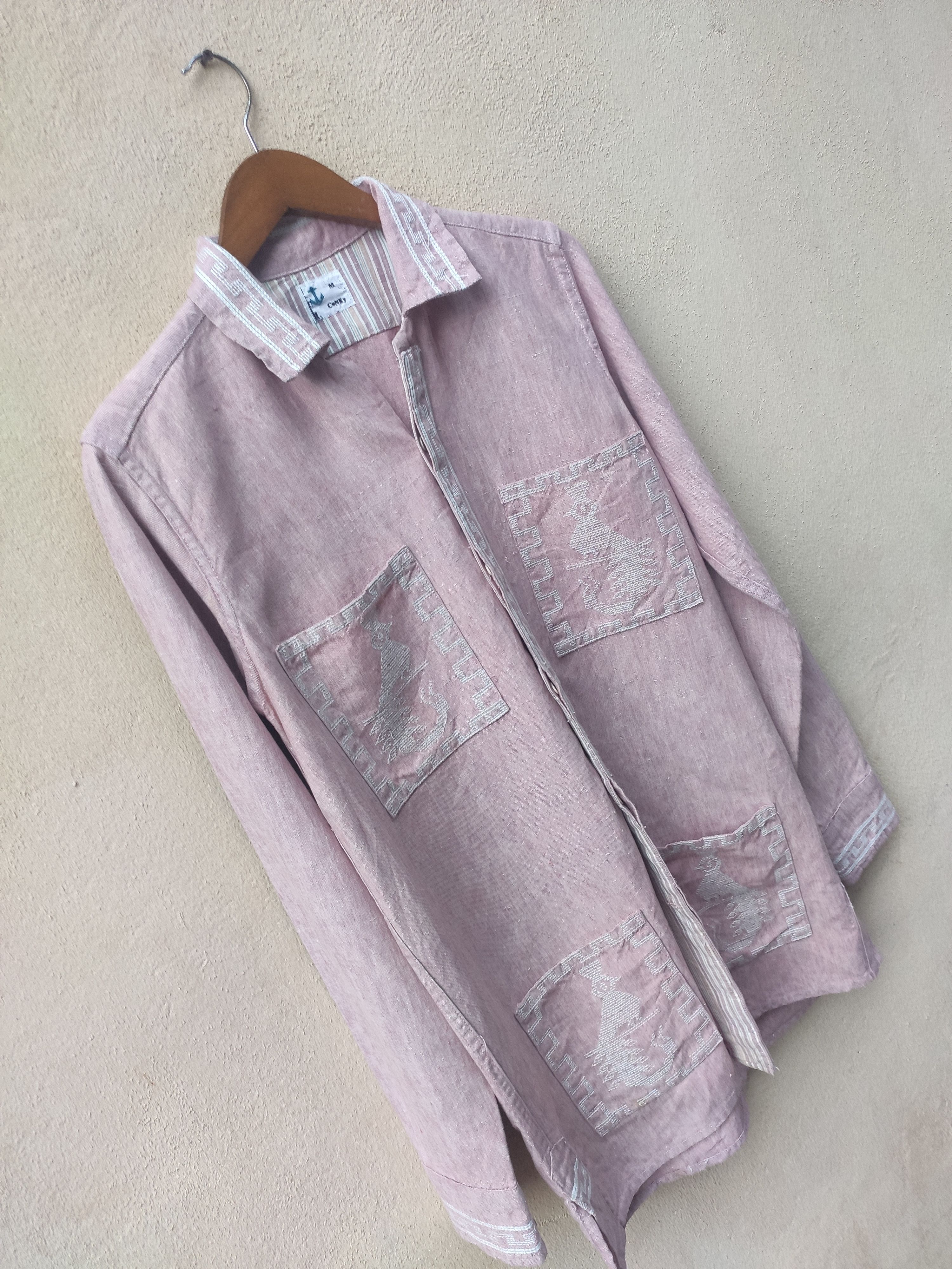 Grailed × Japanese Brand Coney shirt button up Art embroidery Size US M / EU 48-50 / 2 - 6 Thumbnail