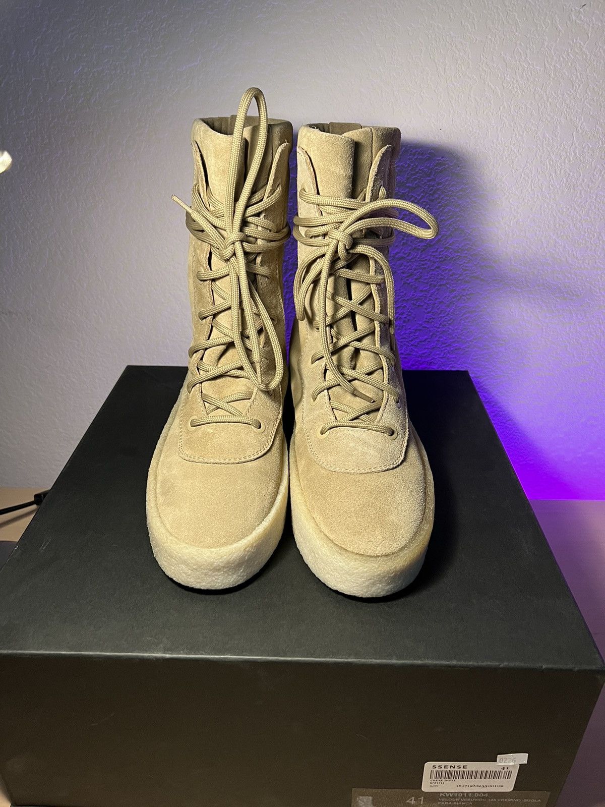 Kanye West Yeezy Season Original Crepe Boot Taupe